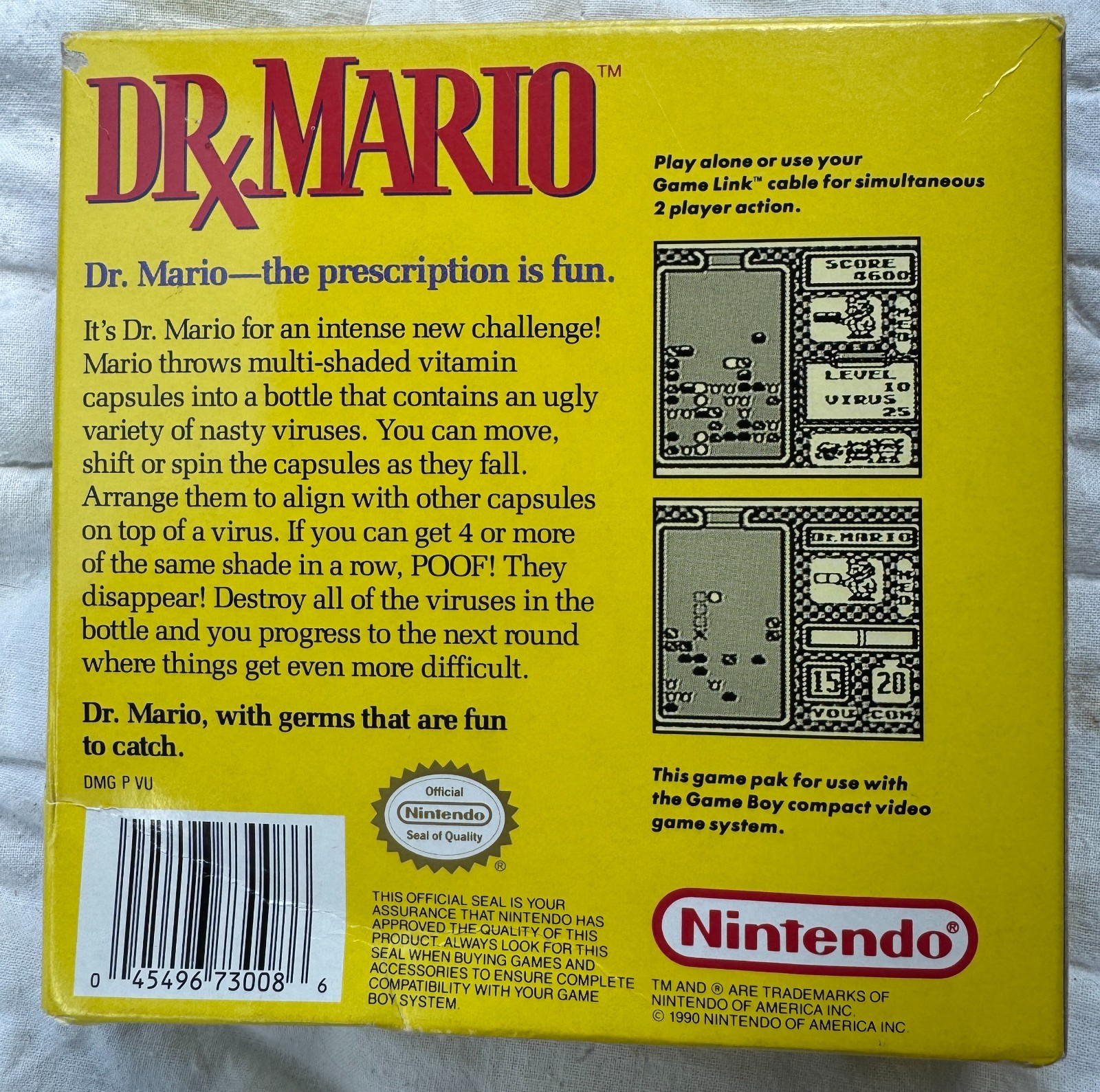 Dr Mario⭐Original Nintendo Gameboy | New Open Box – never played
