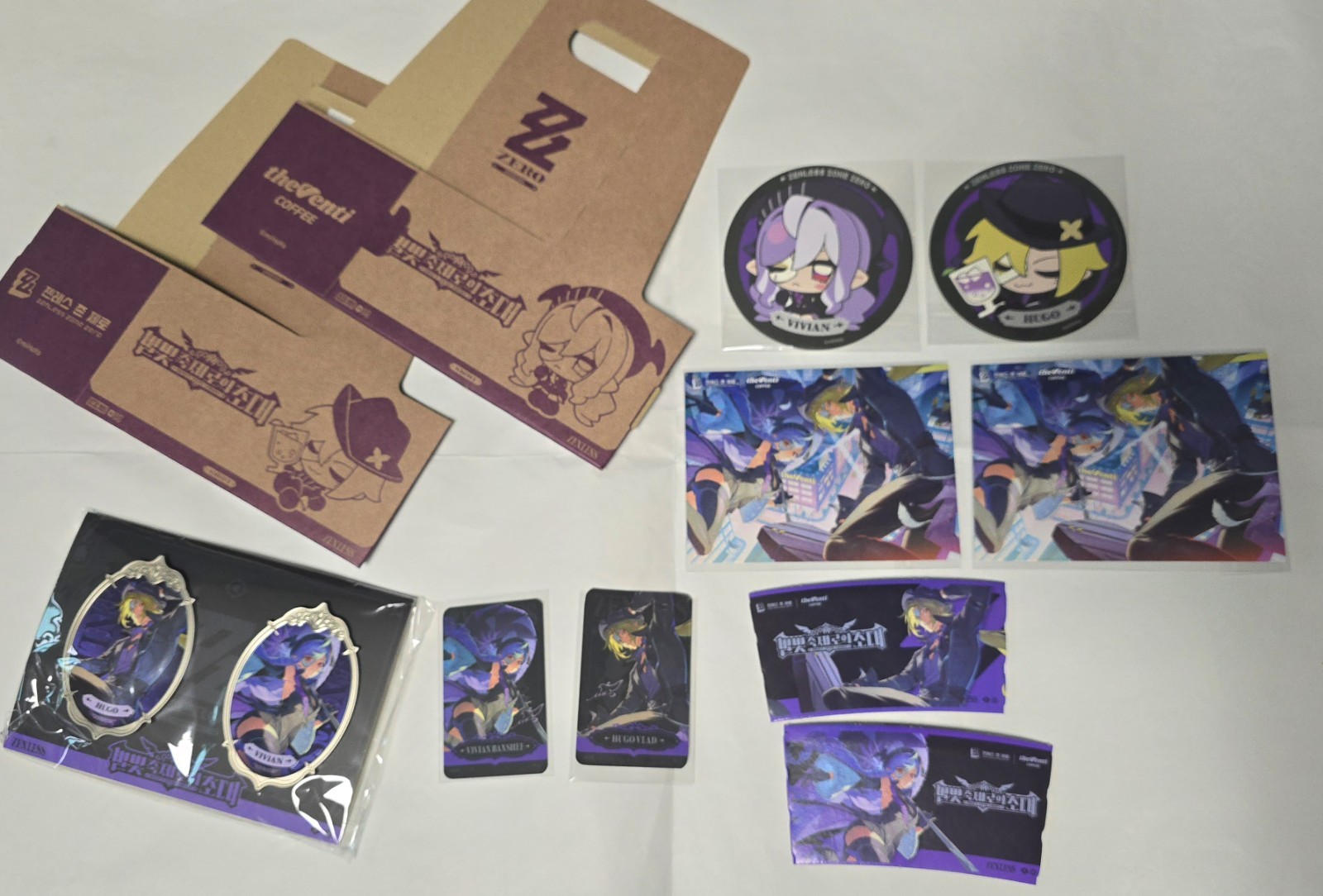 Zenless Zone Zero The Venti Korea Exclusive Hugo Vivian Coaster badge photocard
