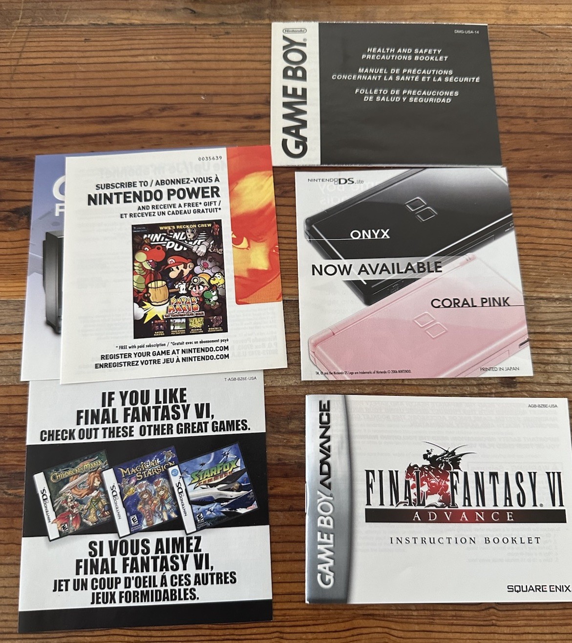 Square Enix Final Fantasy VI Advance GBA Manual Included NTSC-U/C E10+