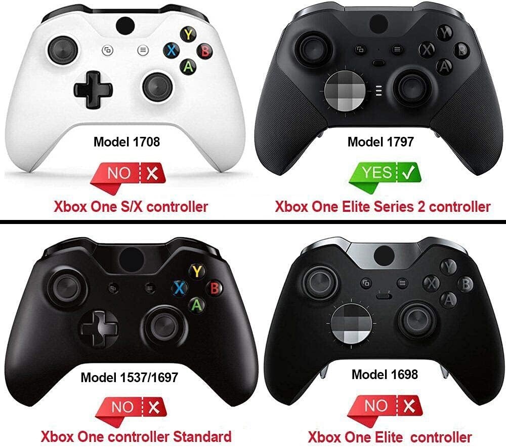 Clear Green Replacement Faceplate Cover for Xbox One Elite Controller Series 2