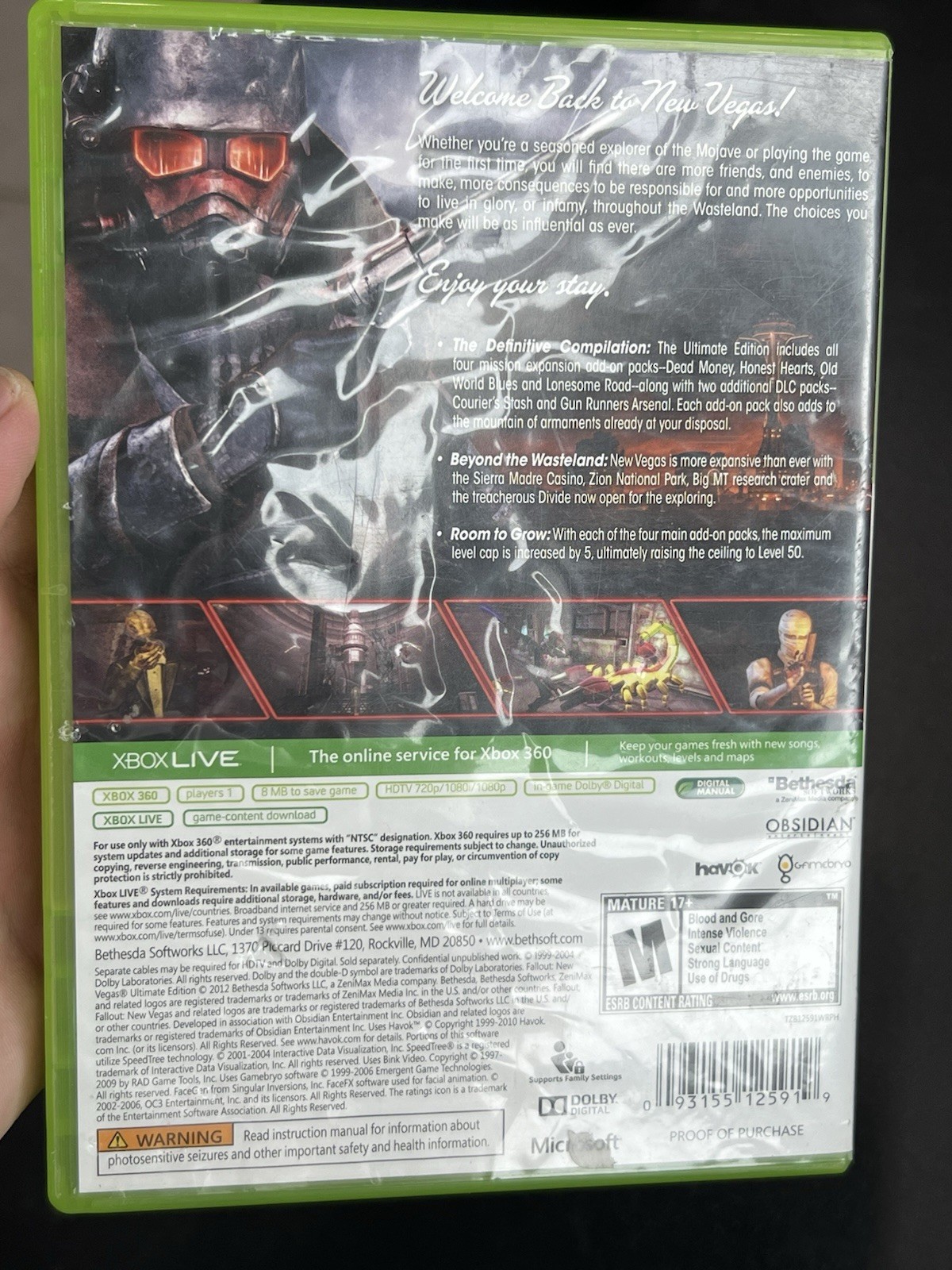 Fallout: New Vegas [Ultimate Edition] (Microsoft Xbox 360, 2012)