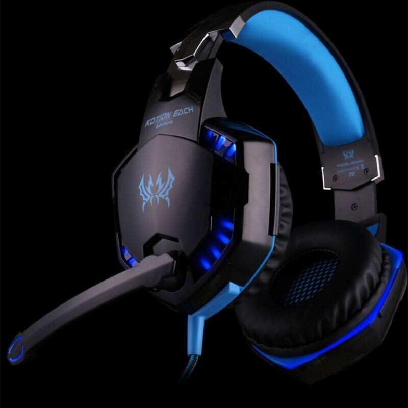 3.5mm Gaming Headset Mic LED Headphones Stereo Bass Surround For PC PS4 Xbox ONE