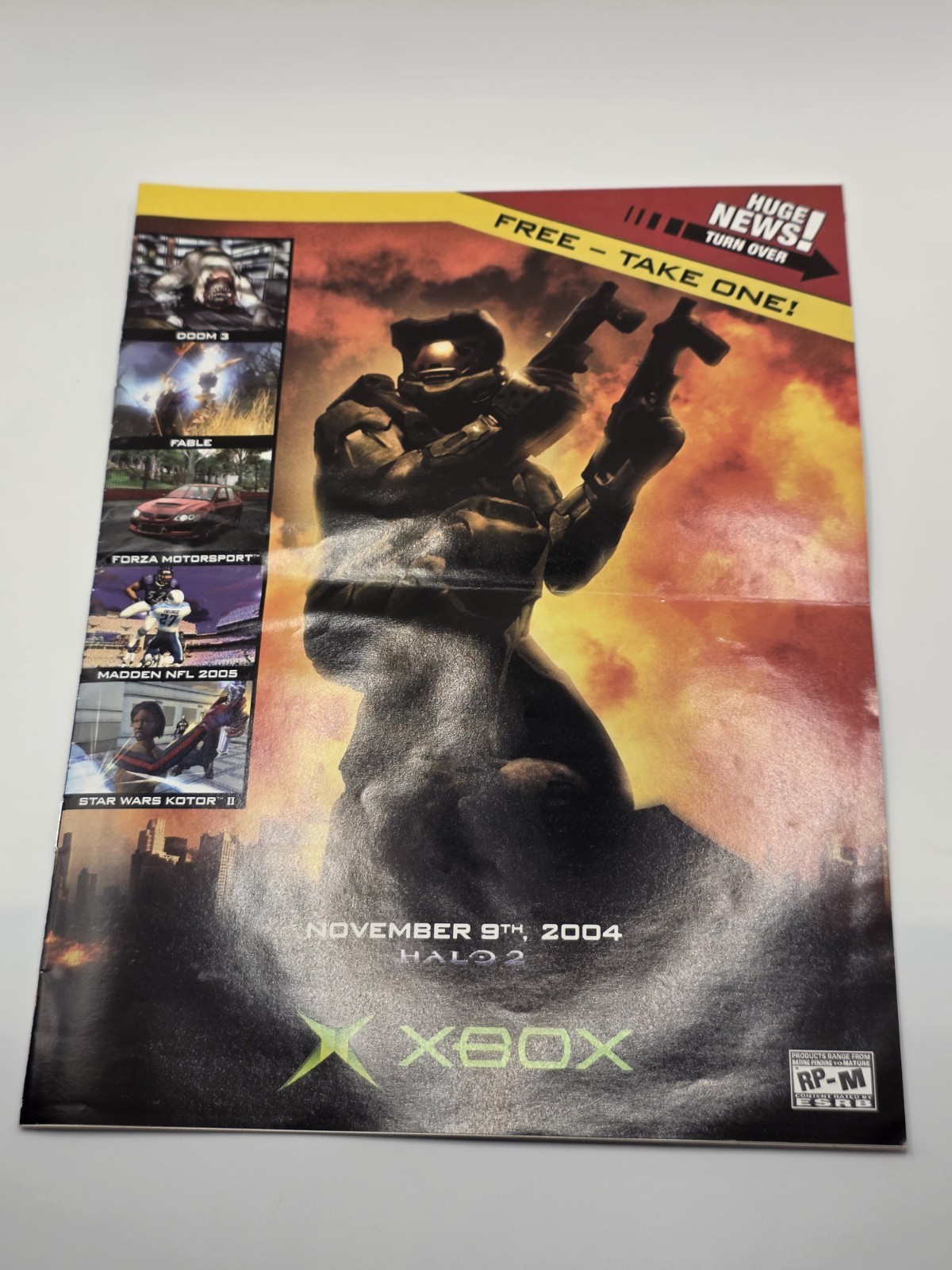 2004 Xbox Spring Guide Halo 2 Promo Brochure Booklet FREE Take One Rare 10.5×8