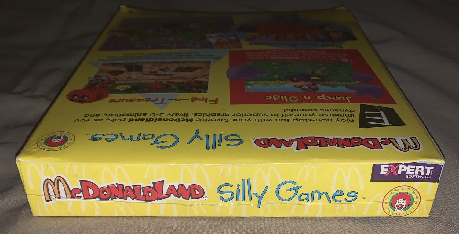 McDonaldland Silly Games CD-Rom #1 – (PC, 1997) Windows McDonalds BIG BOX SEALED