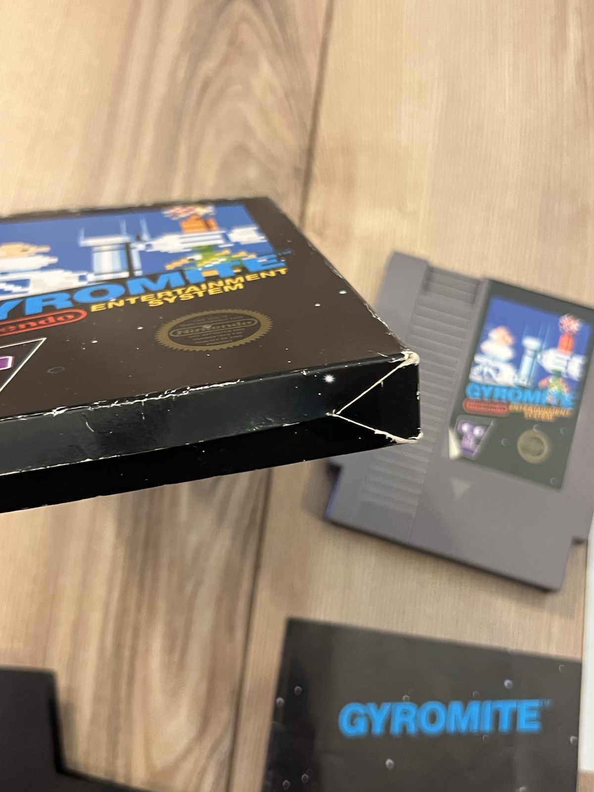 Gyromite (Nintendo NES, 1985) 5-Screw w/ Hangtab Black Box CIB Complete Tested