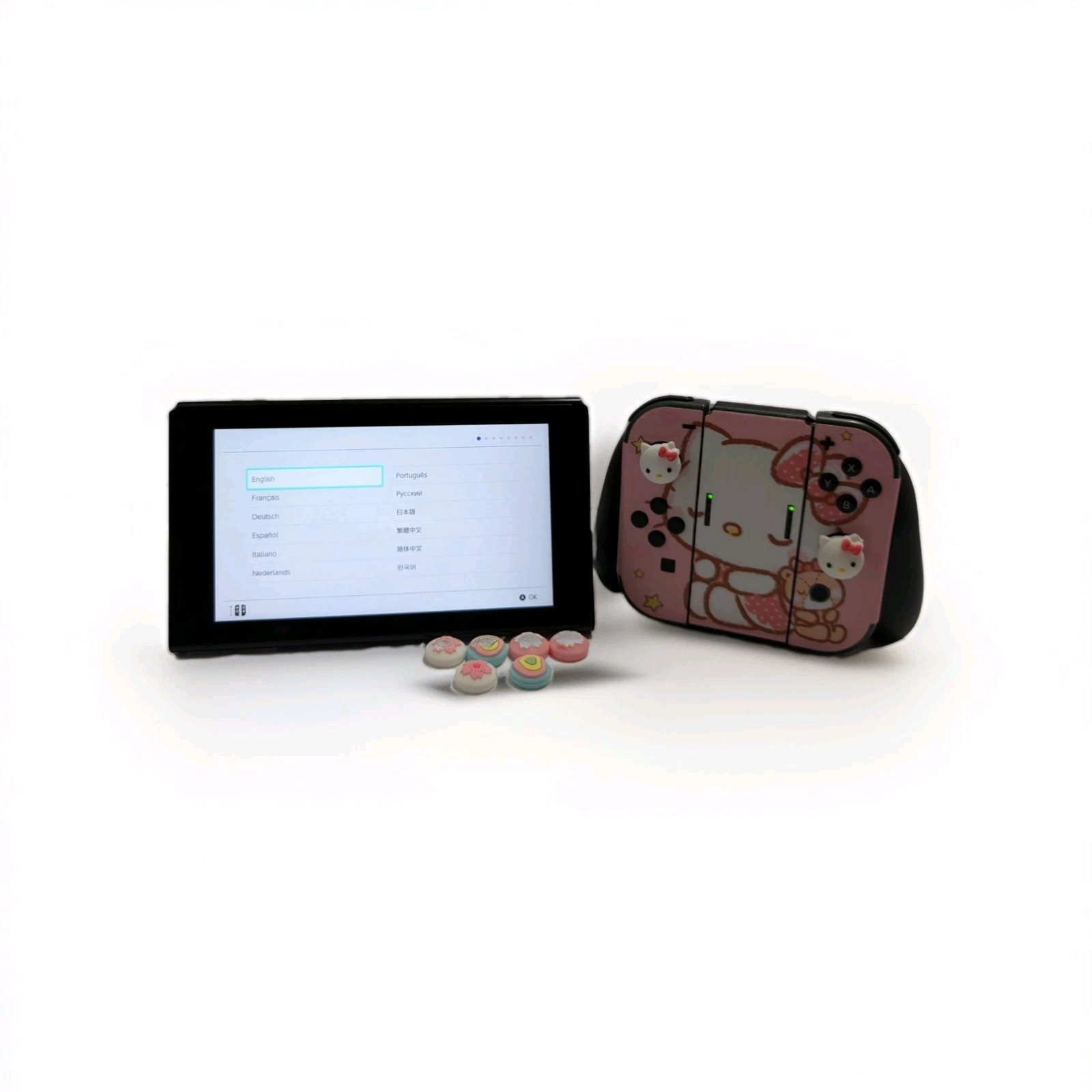 Nintendo Switch Handheld Console w/Joy Con Hello Kitty Themed