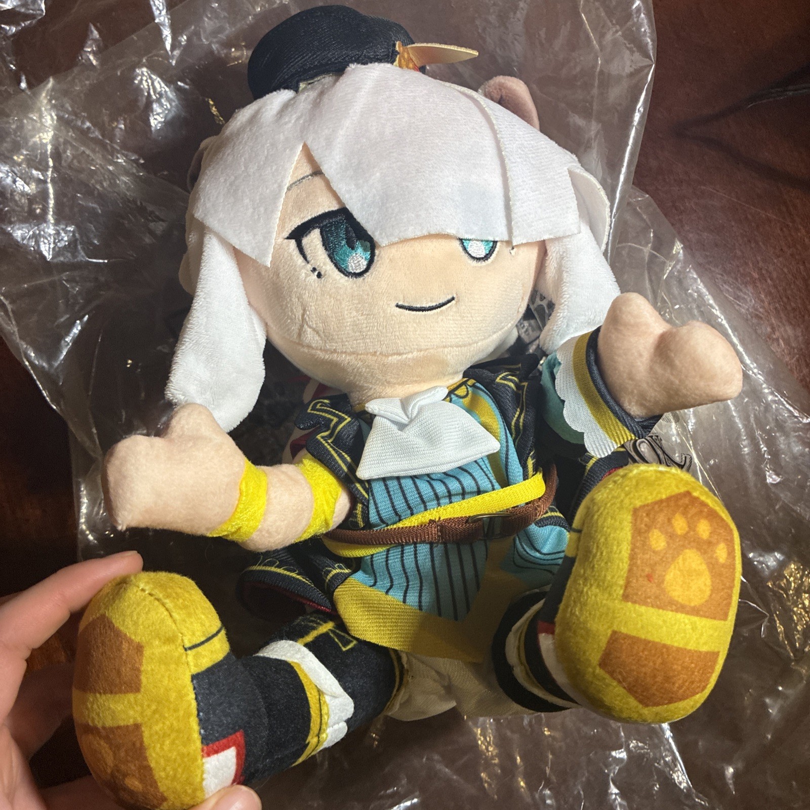 Ys Monstrum Nox White Cat Ride Along Plush NIS America Falcom