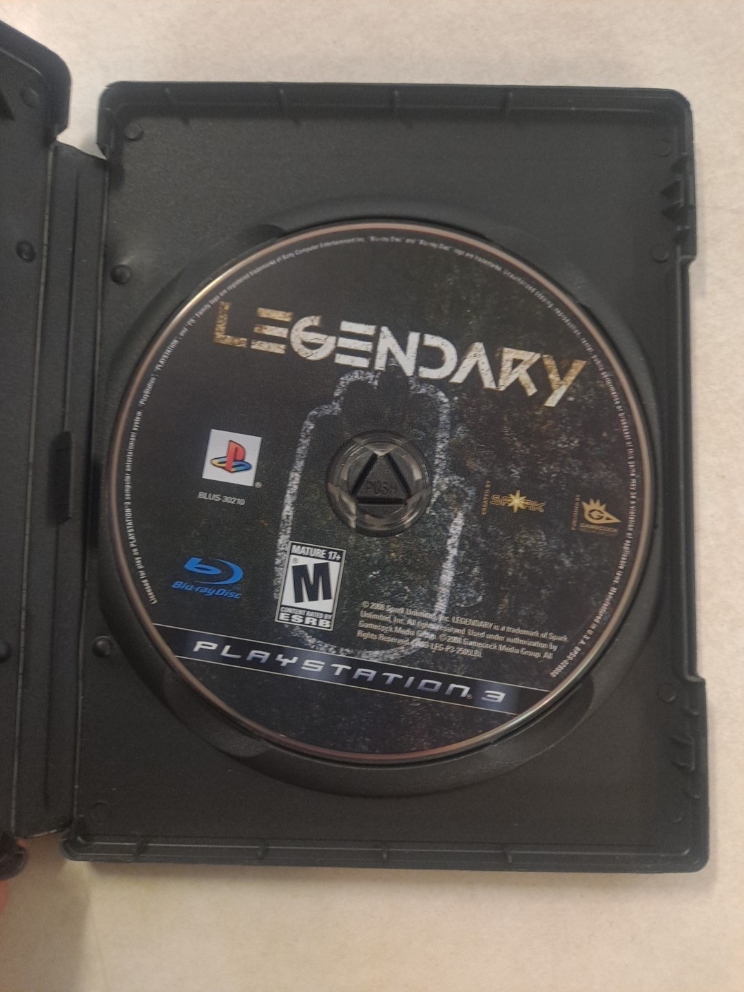 Legendary (Sony PlayStation 3, 2008) Disc Only In Generic Case
