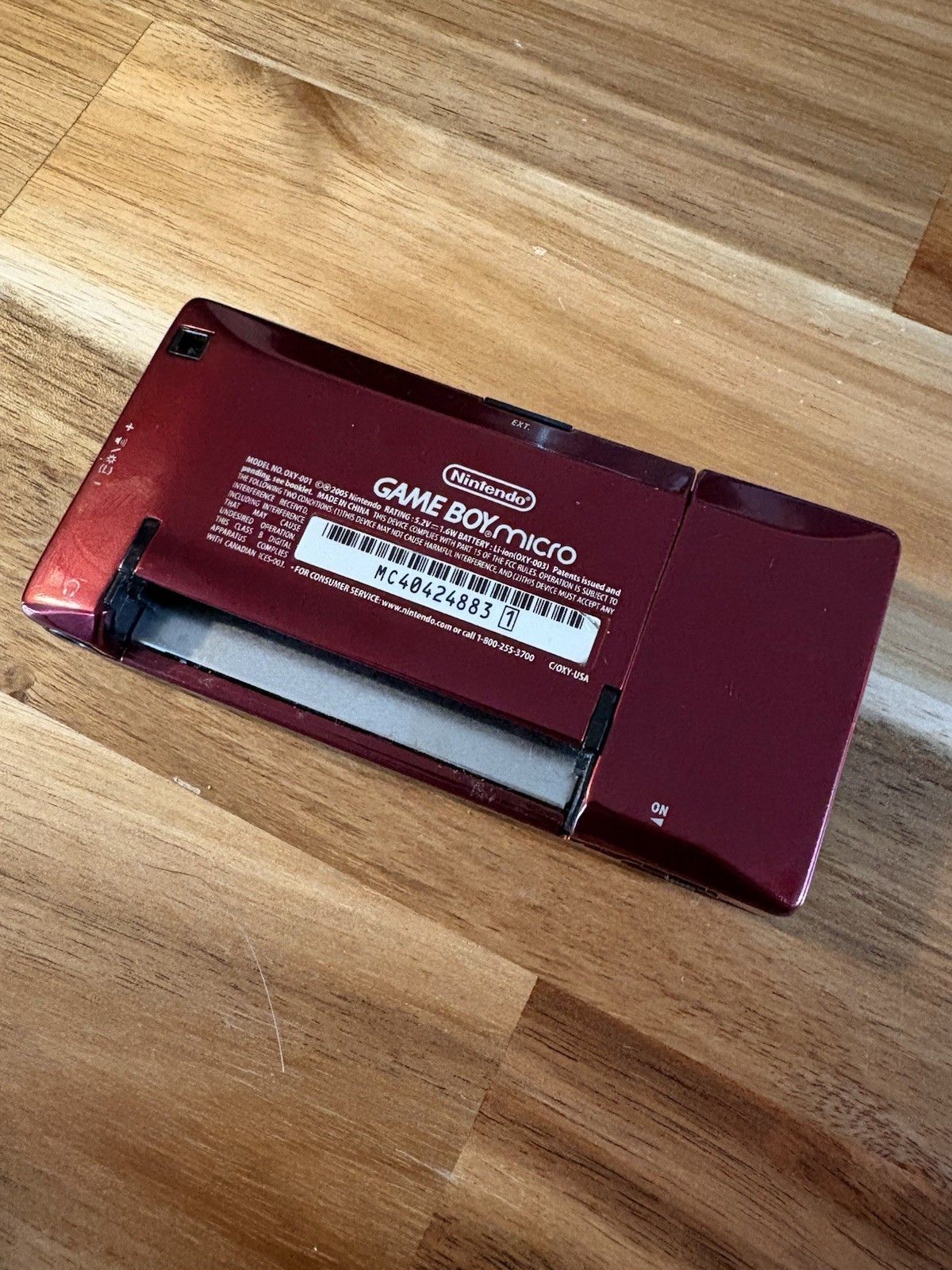Nintendo Game Boy Micro Famicom 20th Anniversary Console Tested Good