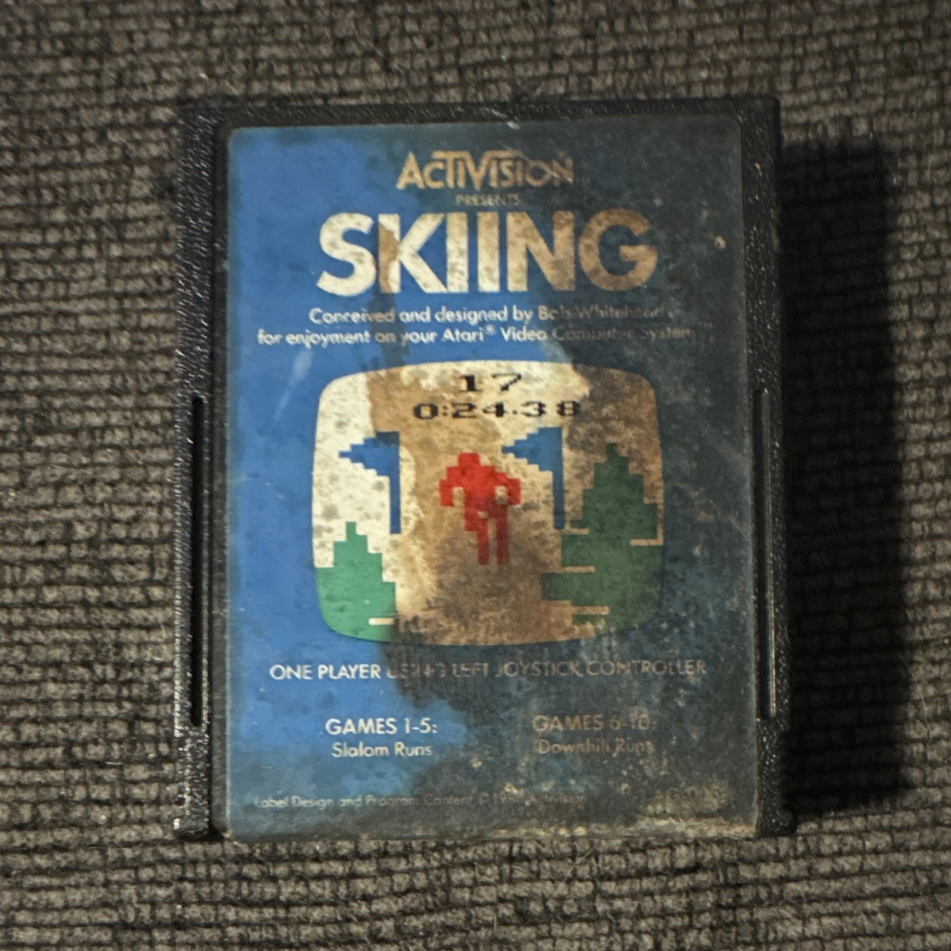 Activision Skiing Atari Video Game Cartridge Sports Skiing/Snowboarding