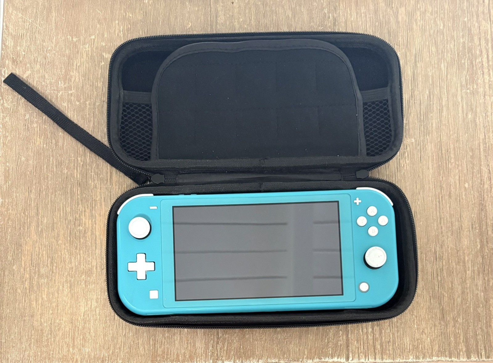Nintendo Switch Lite Turquoise Blue Console Bundle Case Charger Supercross Game