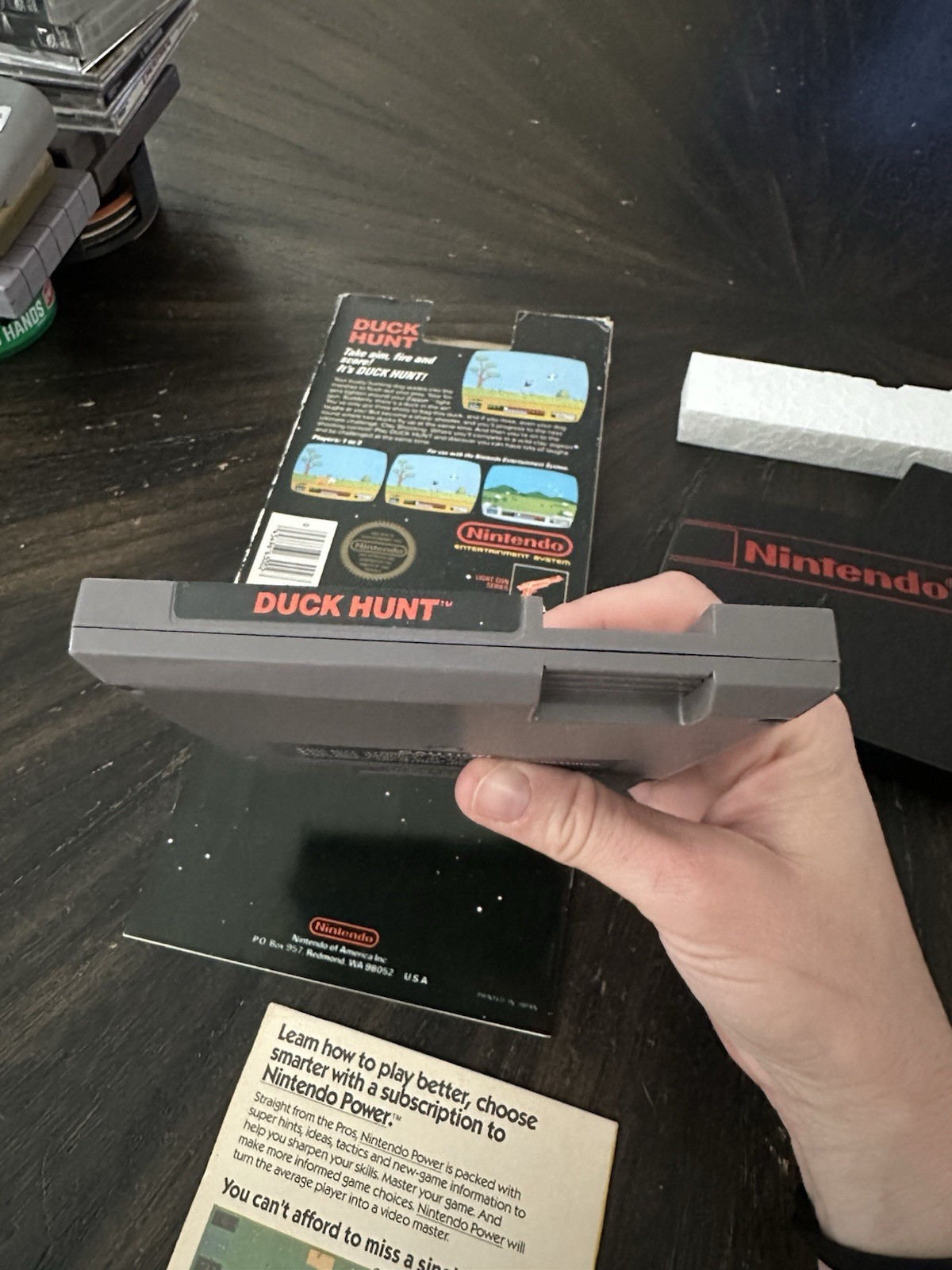 Nintendo NES Game Duck Hunt CIB Complete In Box 5 Screw Top Box Missing