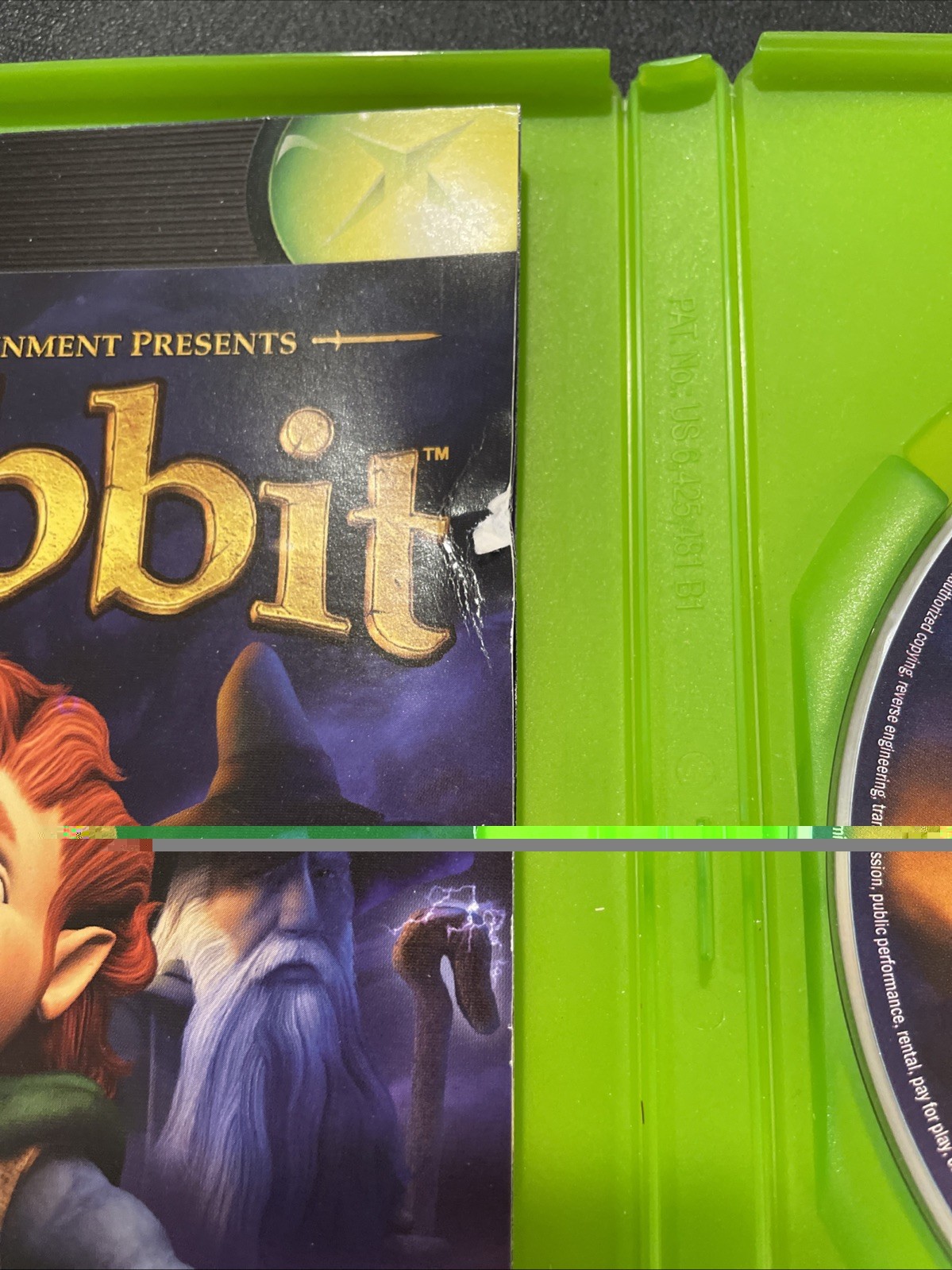 The Hobbit (Xbox) Complete CIB W/GOLLUM TRADING CARD, RARE