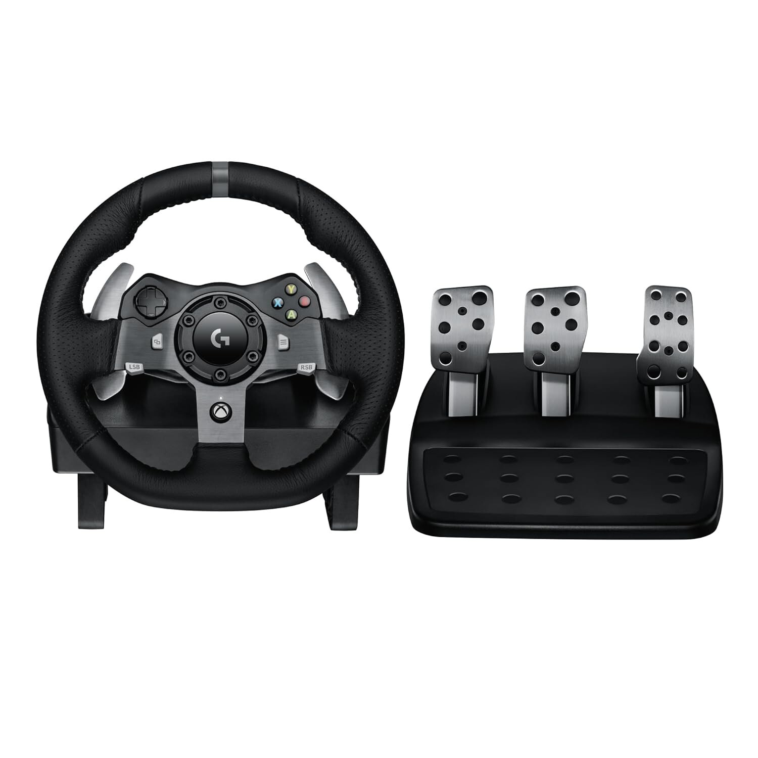 920 Driving Force Racing Wheel and Floor Pedals, Real Force Feedback, Stainle…