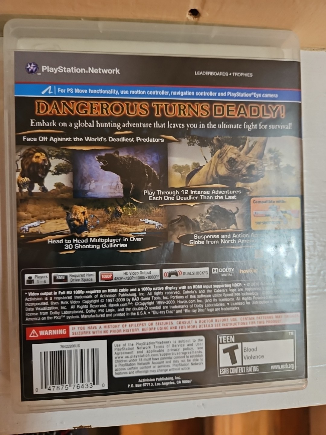 Cabela’s Dangerous Hunts 2011 (Sony PlayStation 3, 2010)