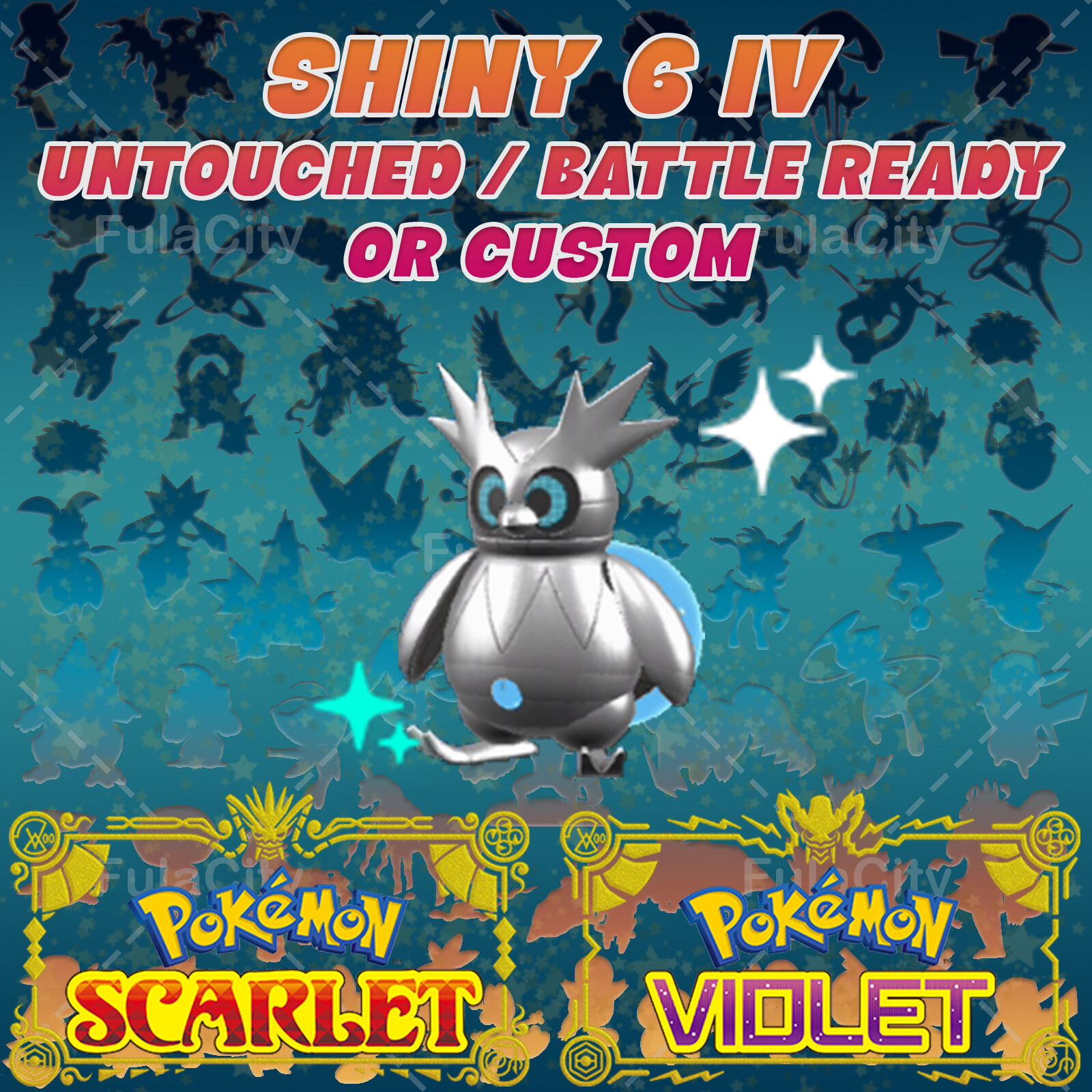 IRON BUNDLE ✨ POKEMON SCARLET VIOLET ✨SHINY/NORMAL • UNTOUCHED/BATTLE READY 6IV