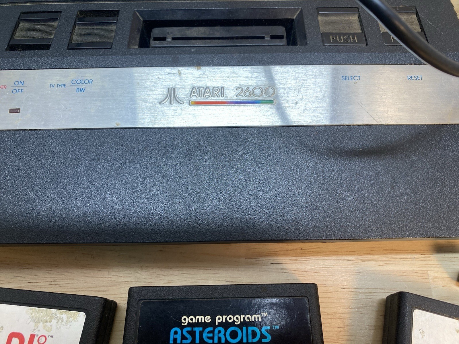 Atari 2600 Console with Games Asteroids ET Raiders of the Lost Ark