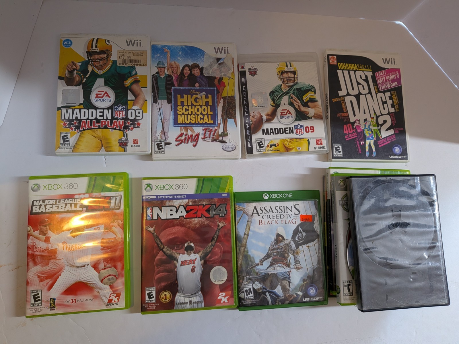 Scratched Video Game Lot As Is Microsoft Xbox Nintendo Wii