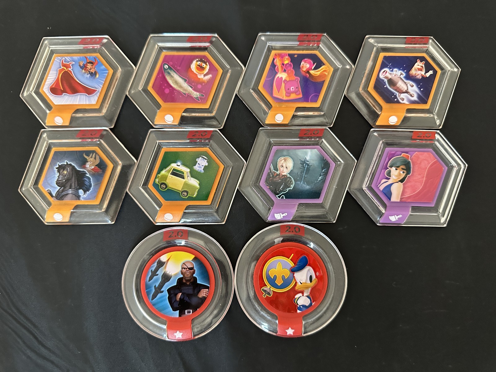 Lot Of 10 Random Disney Infinity 2.0 Disney Power Discs Figure