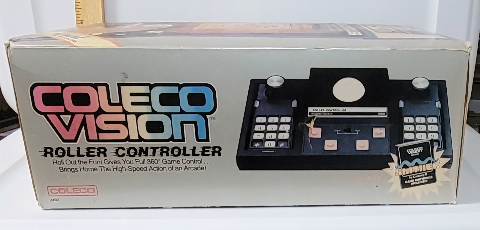 1983 ColecoVision – Roller Controller w/ Slither game. Factory Sealed. NOS!