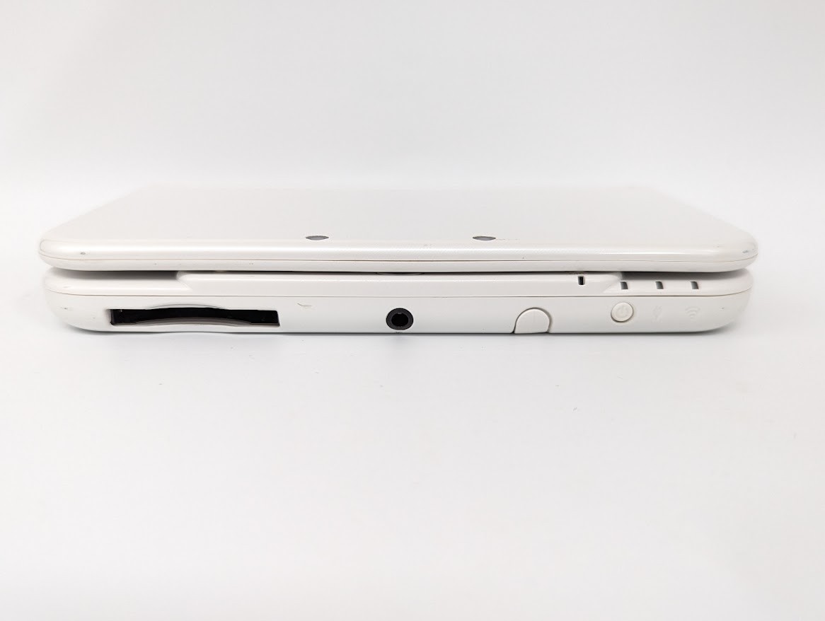 B79 Nintendo new 3DS LL XL console Pearl White w/adapter fx