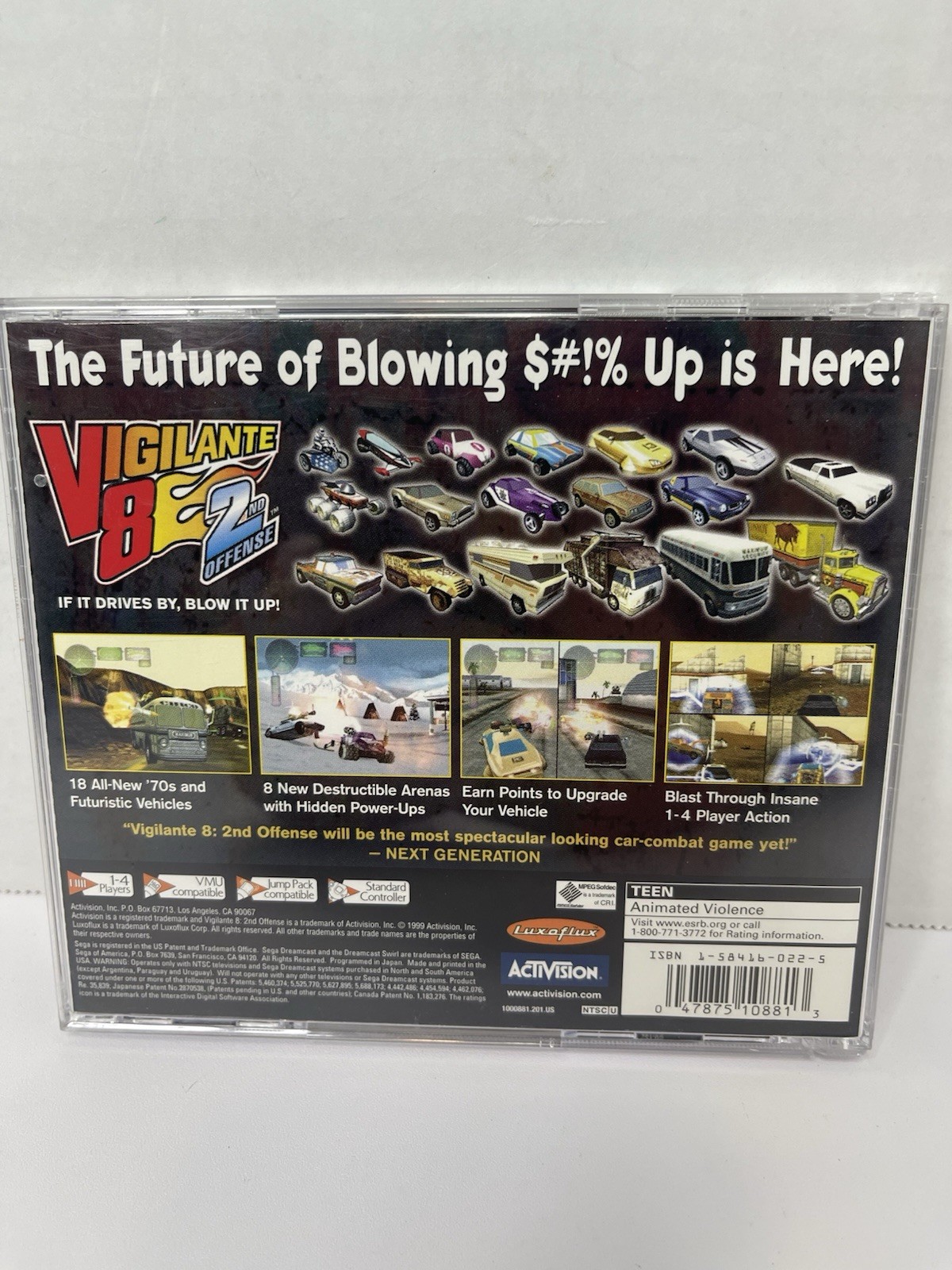 Vigilante 8 – 2nd Offense Sega Dreamcast Game Complete CIB Verified Working