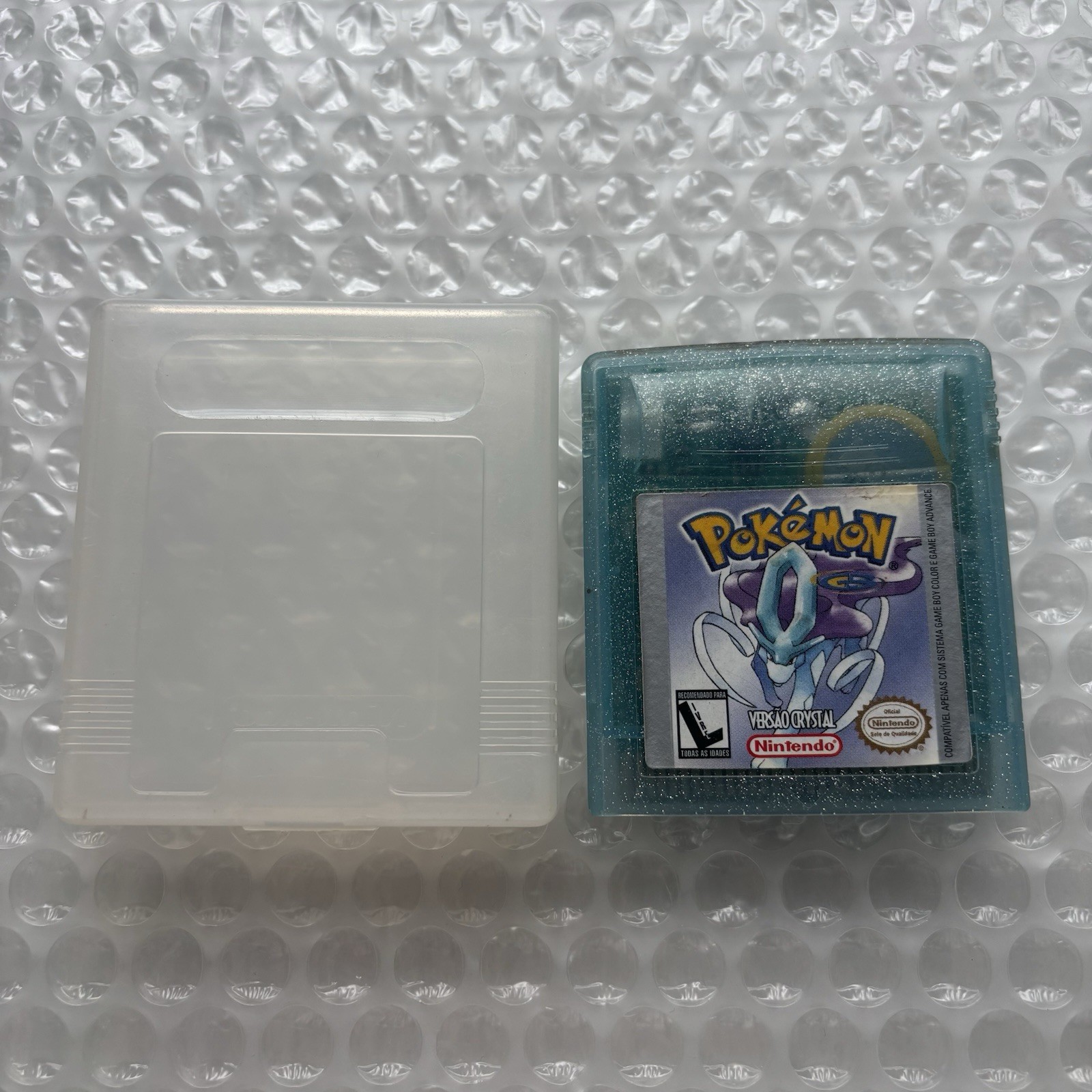 Nintendo Gameboy Color Pokemon Crystal Gradient Playtronic Brazil Variant Saves