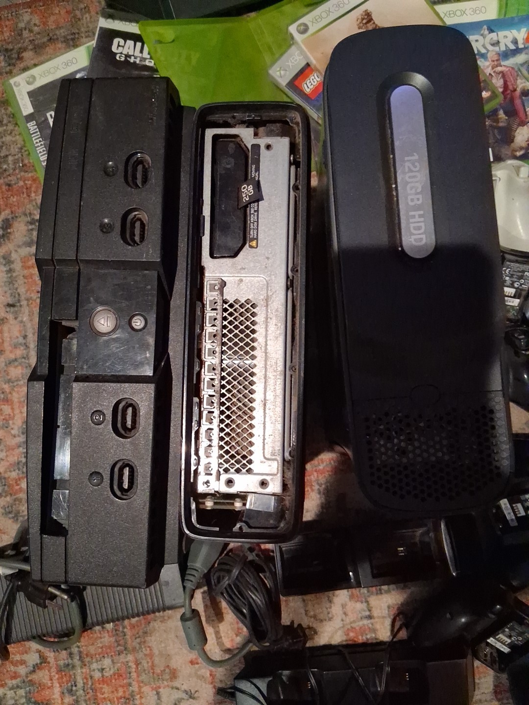 Lot Of Xboxes And Games Not Sure If They All Work But 1 Does Use For Parts