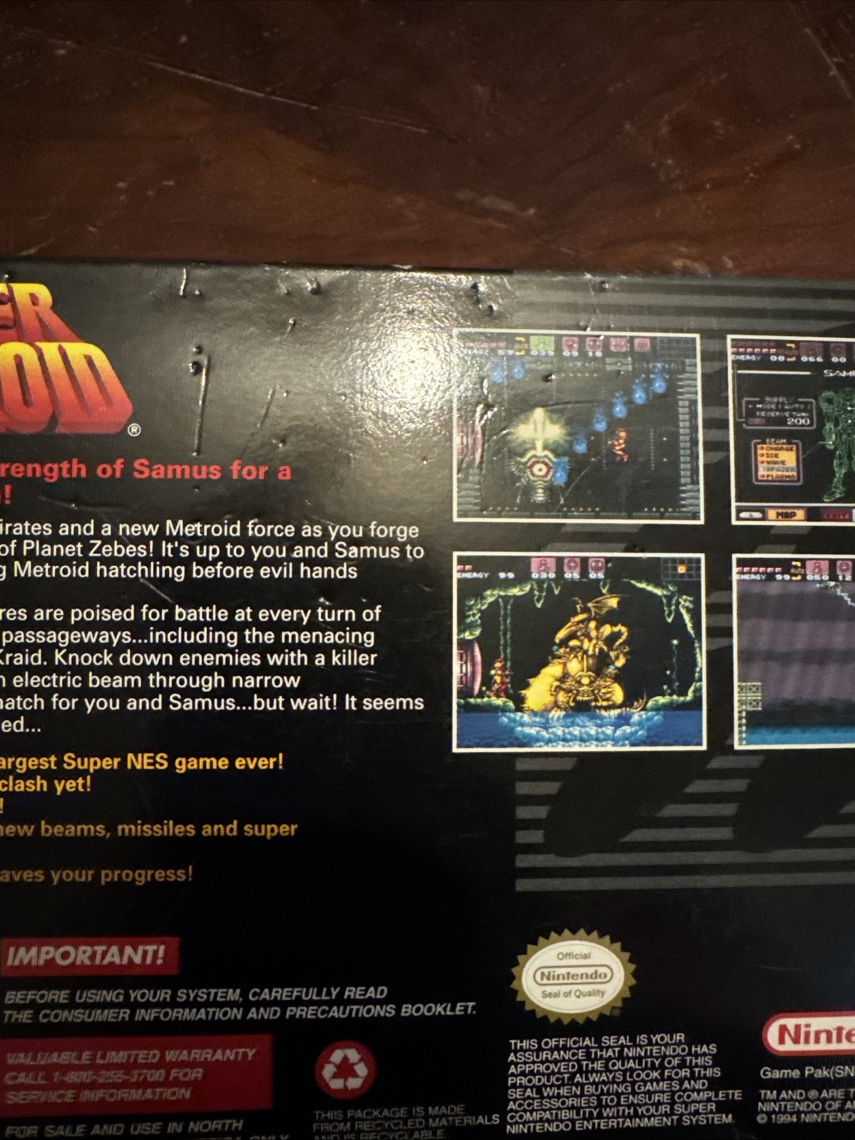 Super Metroid Super Nintendo SNES Complete