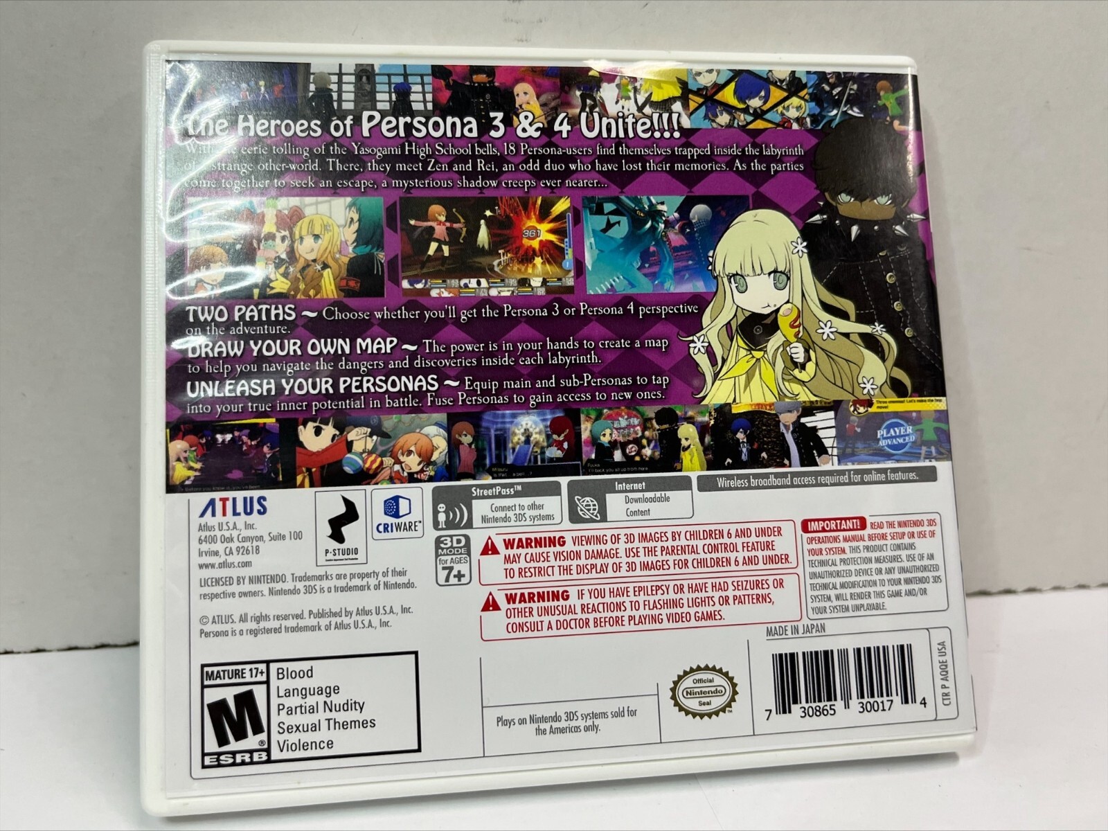 Persona Q: Shadow of the Labyrinth – Wild Cards Premium Edition – Nintendo 3DS