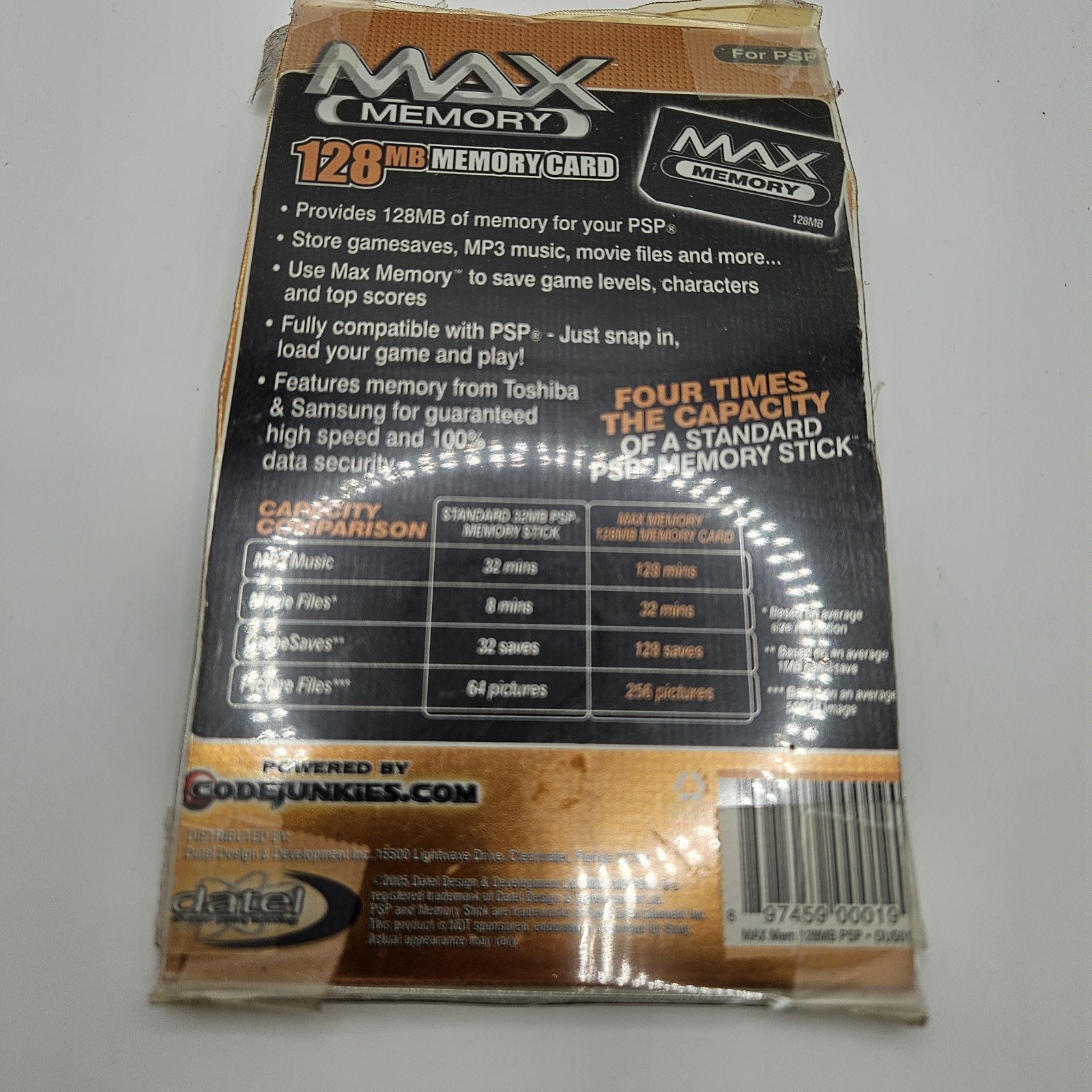 Max Memory PSP 128MB Memory Card Playstation Portable Pro Duo