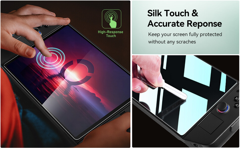 2PCS Lenovo Legion Go S / Legion GO Gaming Handheld Glass Screen Protector Cover