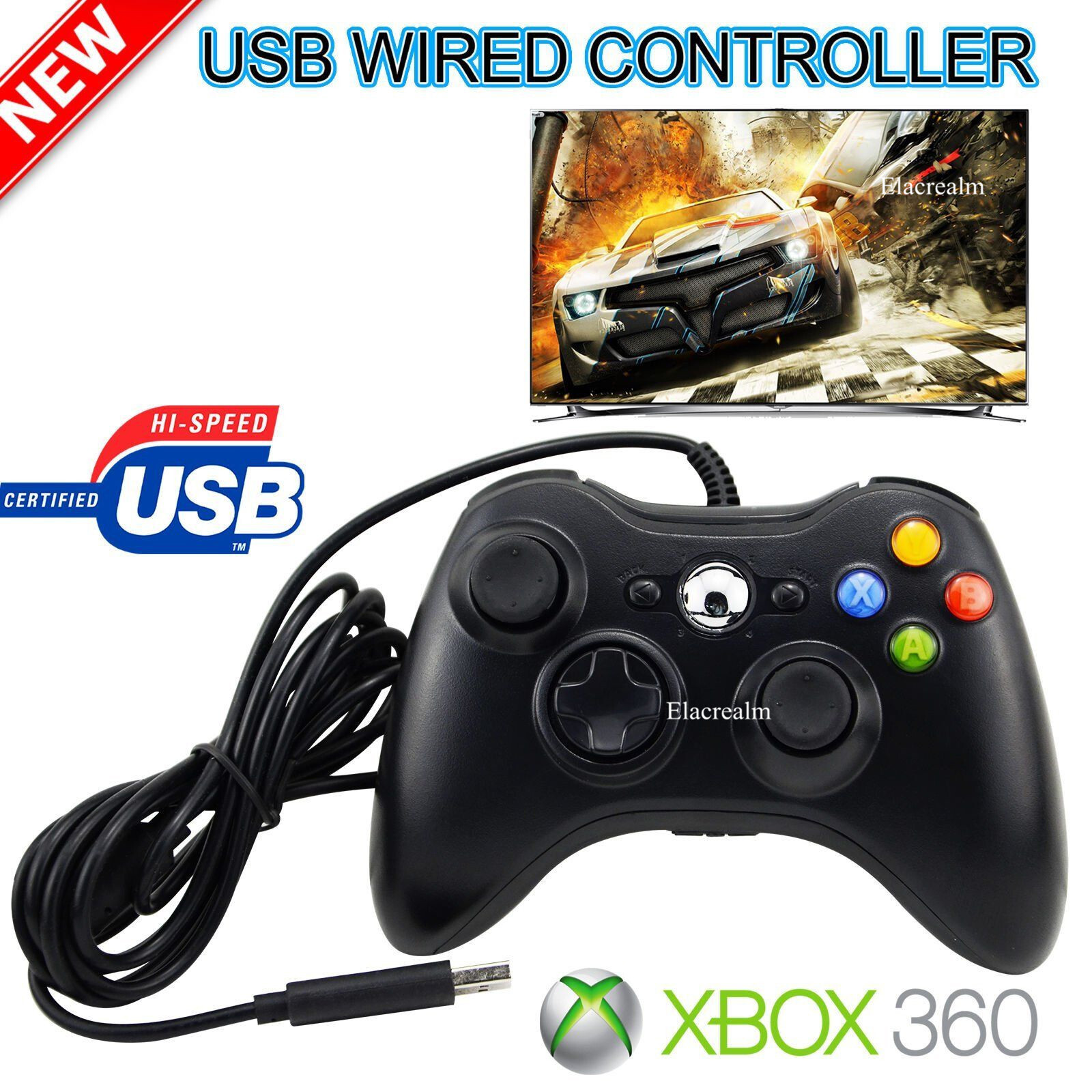 USB Wired/Wireless Controller For Microsoft Xbox360 Console&Windows PC Computer