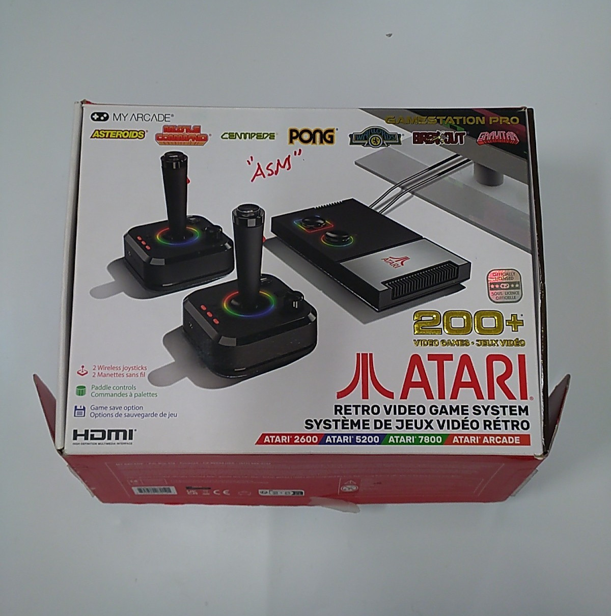 My Arcade Atari Pro HDMI Console Games 7000 – 2 Wireless Controllers – AS-IS