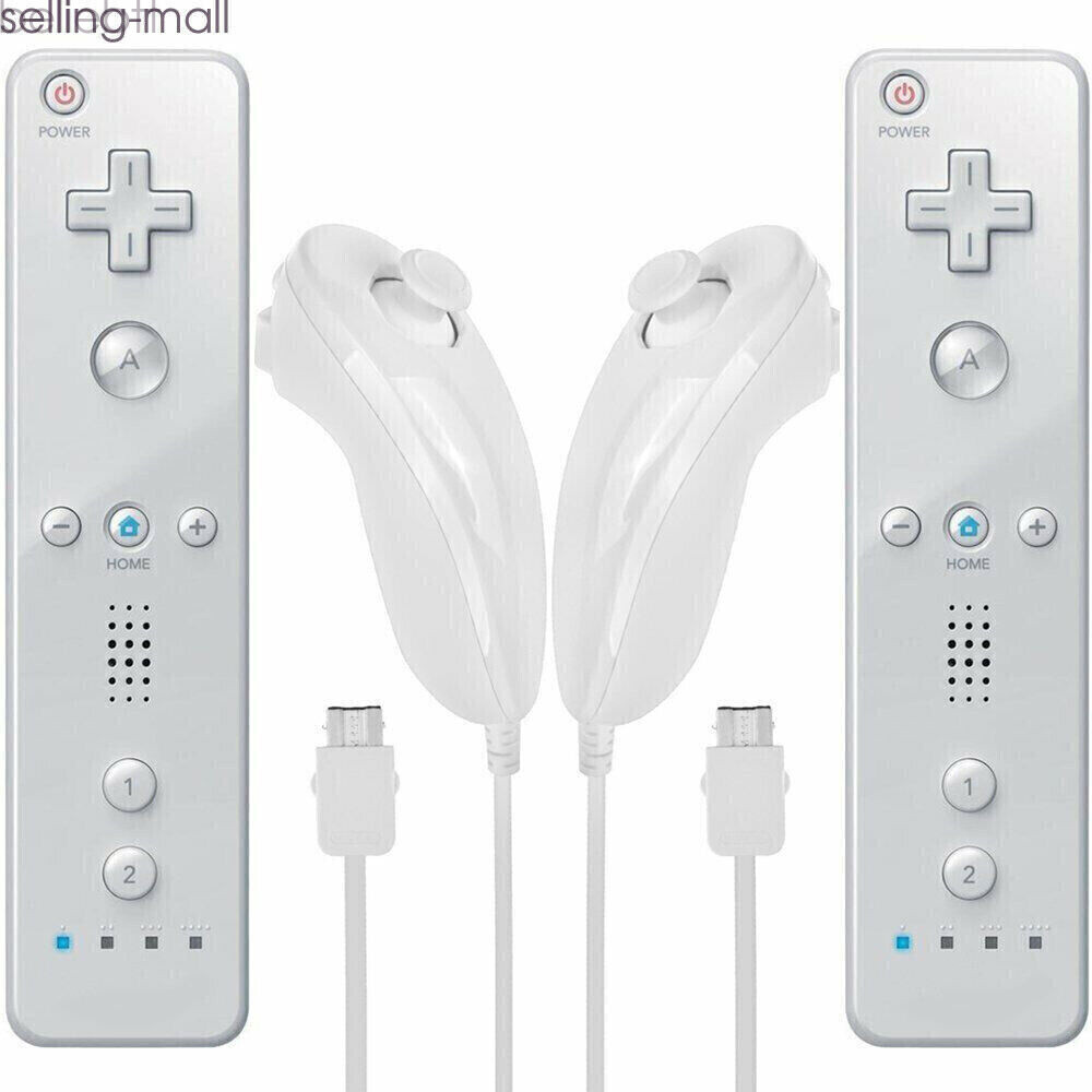 Motion Plus Wii Remote Controllers & Nunchuck for Nintendo Wii U Wii Console