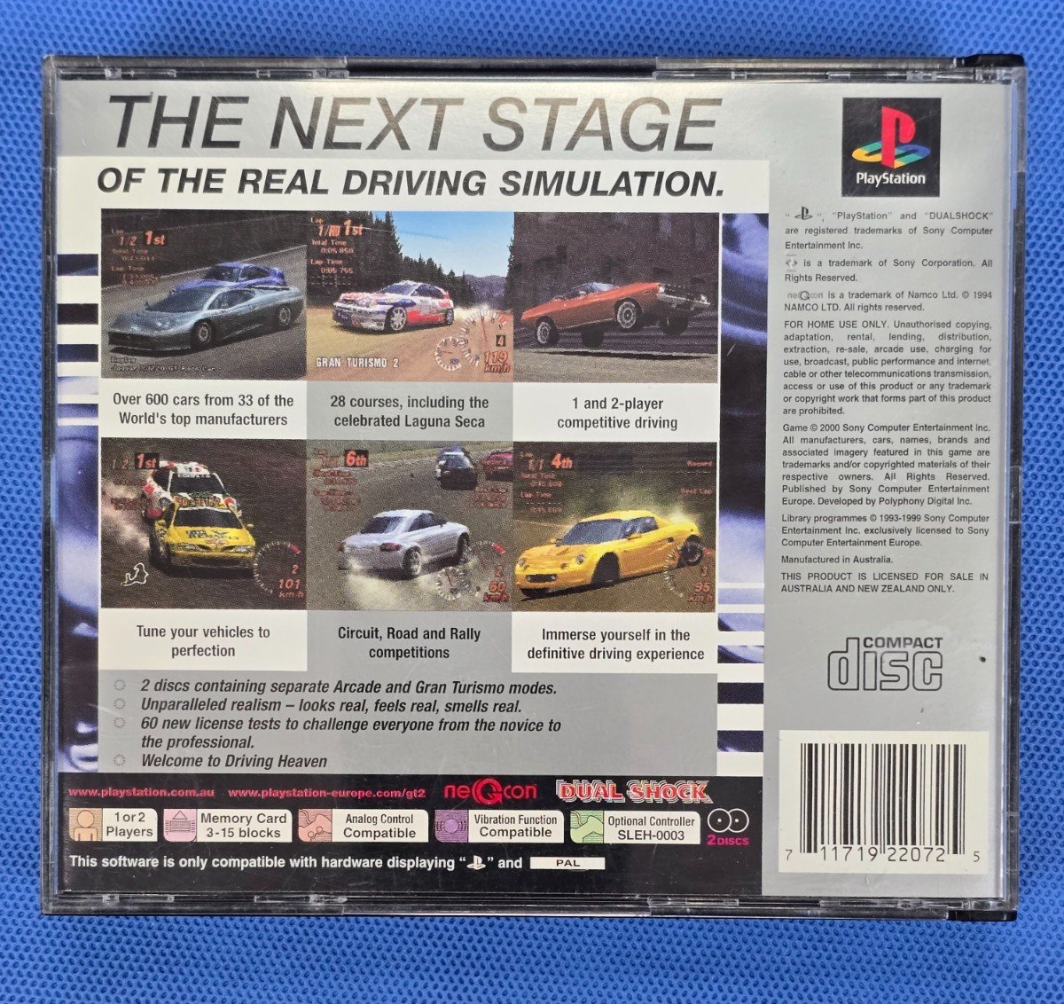 Gran Turismo 2 (Platinum) PS1 PS2 PS3 PAL *Complete* #2