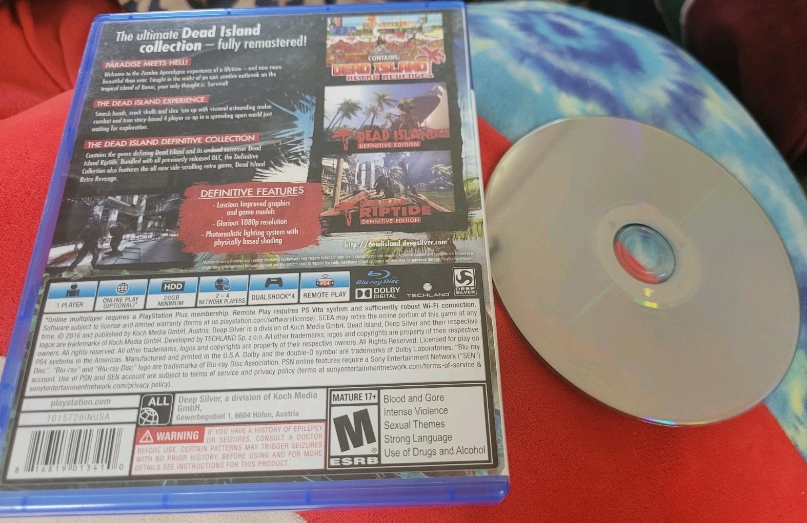 Sony PS4 DEAD ISLAND DEFINITIVE COLLECTION PlayStation Matur 17+ HTF Double Game