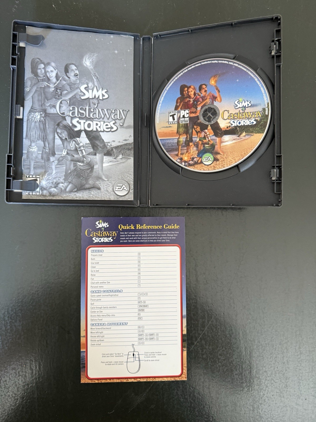 The Sims Castaway Stories & Life Stories, PC, Dvd-Rom Complete With Manual