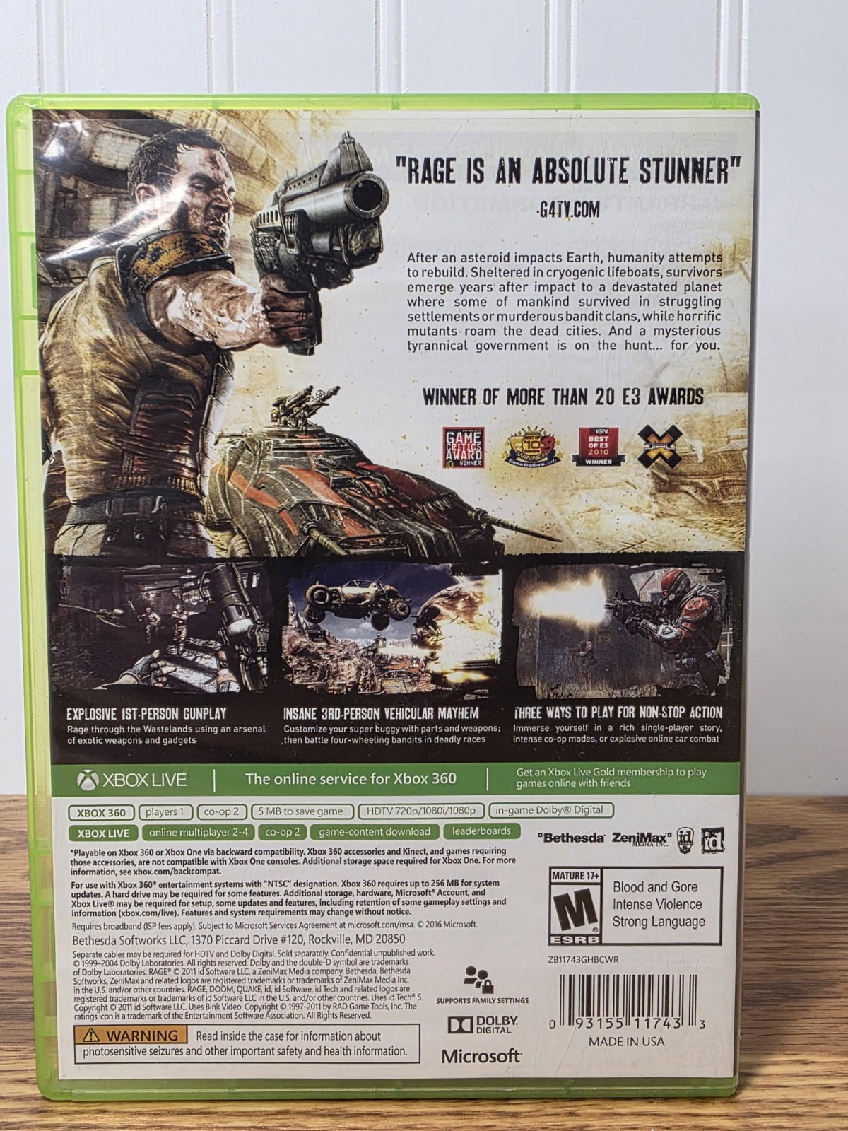 Rage Xbox 360 Refurbished Tested & Guaranteed!