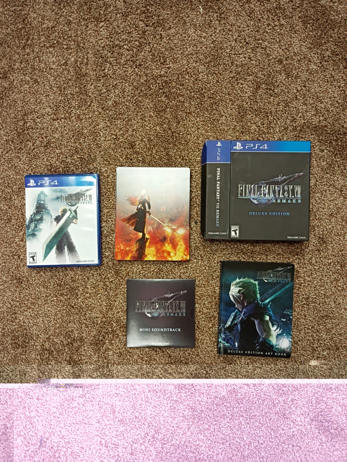Final Fantasy VII Remake Deluxe Edition (PS4 / PlayStation 4) Complete Tested