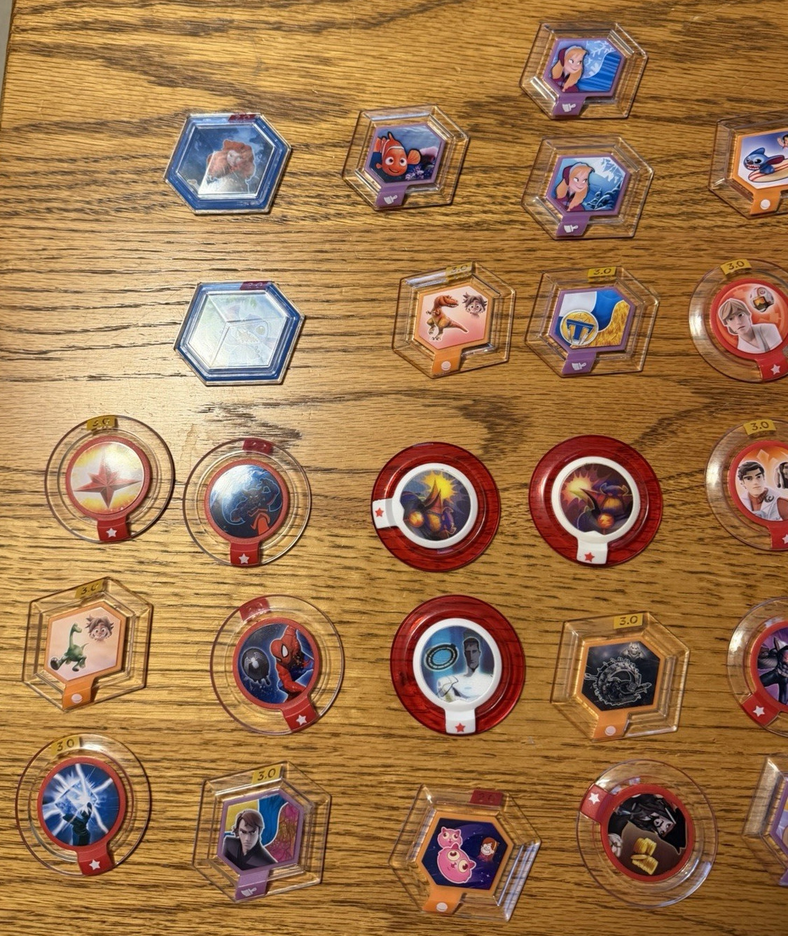 Disney Infinity Power Discs lot of 36 from the 1.0 ,2.0 and 3.0 series