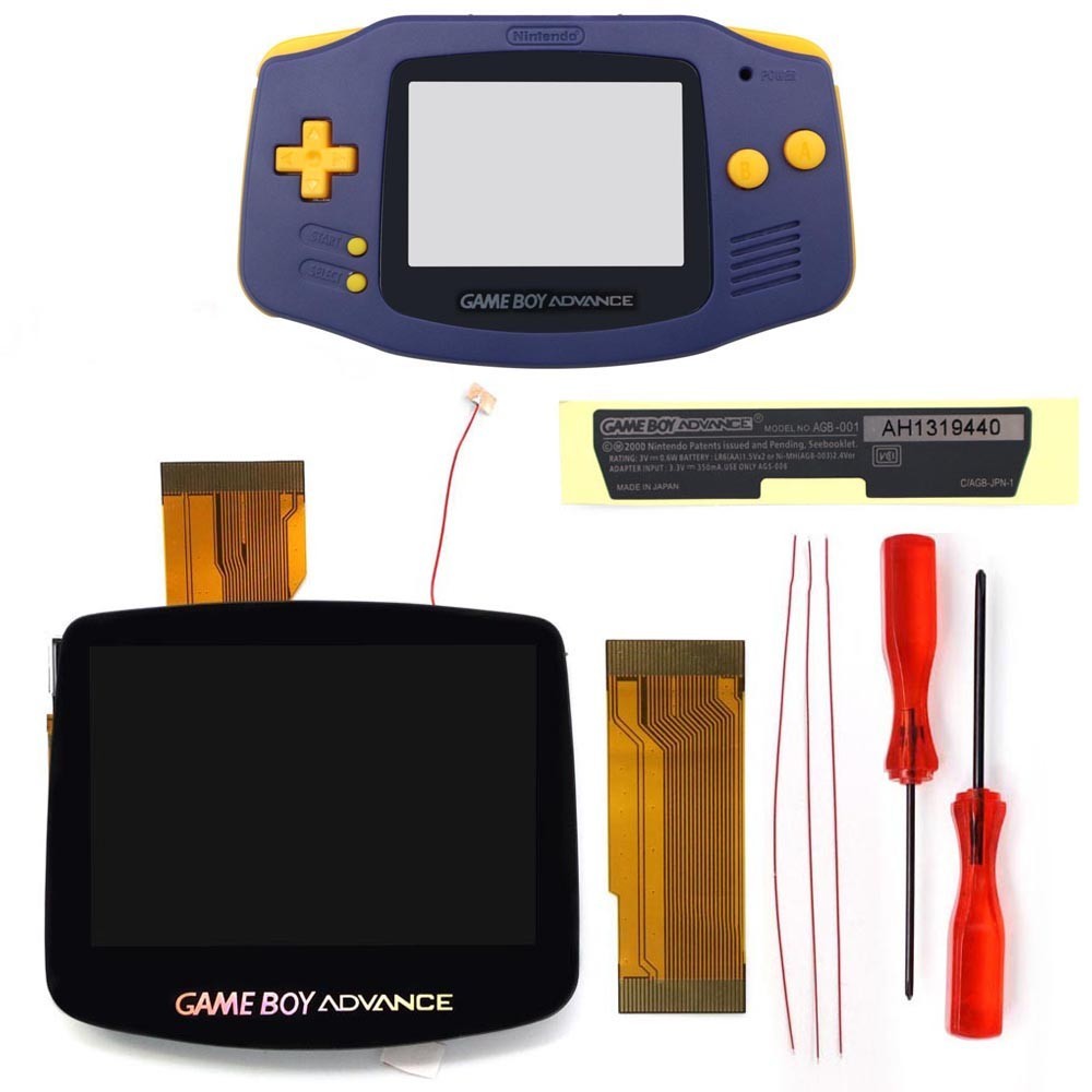 GameBoy Advance GBA IPS V5 Laminated Kits 720X480 OSD Backlight with Shell