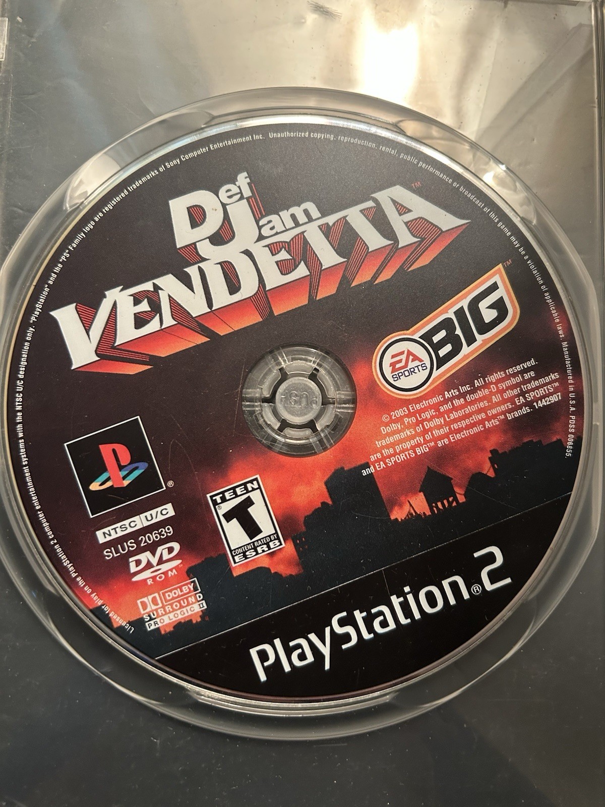EA SPORTS BIG Def Jam Vendetta PS2 2003 T Fighting/Wrestling NTSC-U/C (USED)