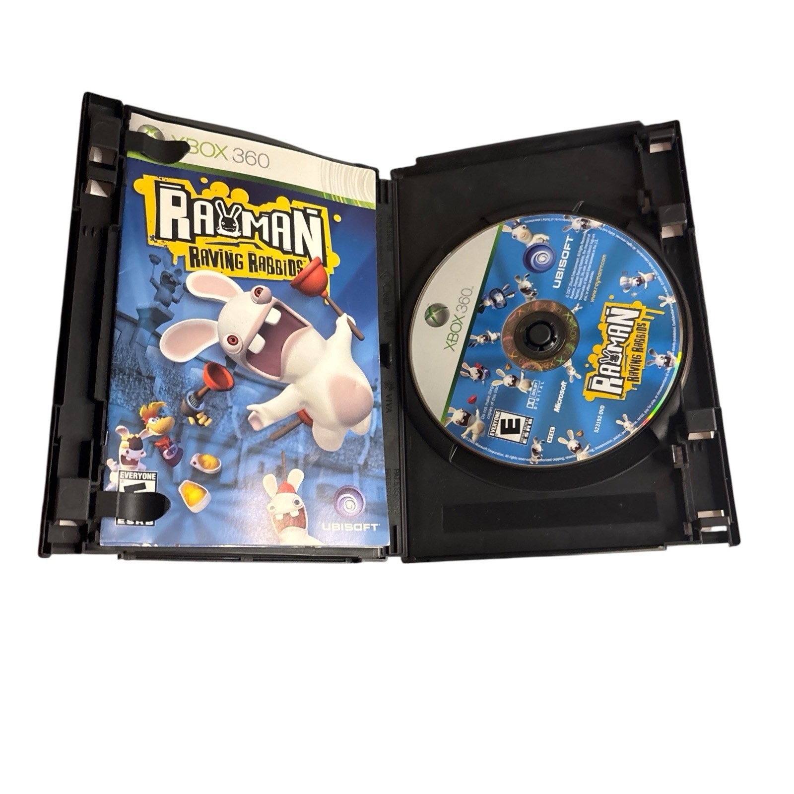 Rayman Raving Rabbids – Xbox 360 With Instructions In Blockbuster Video Case