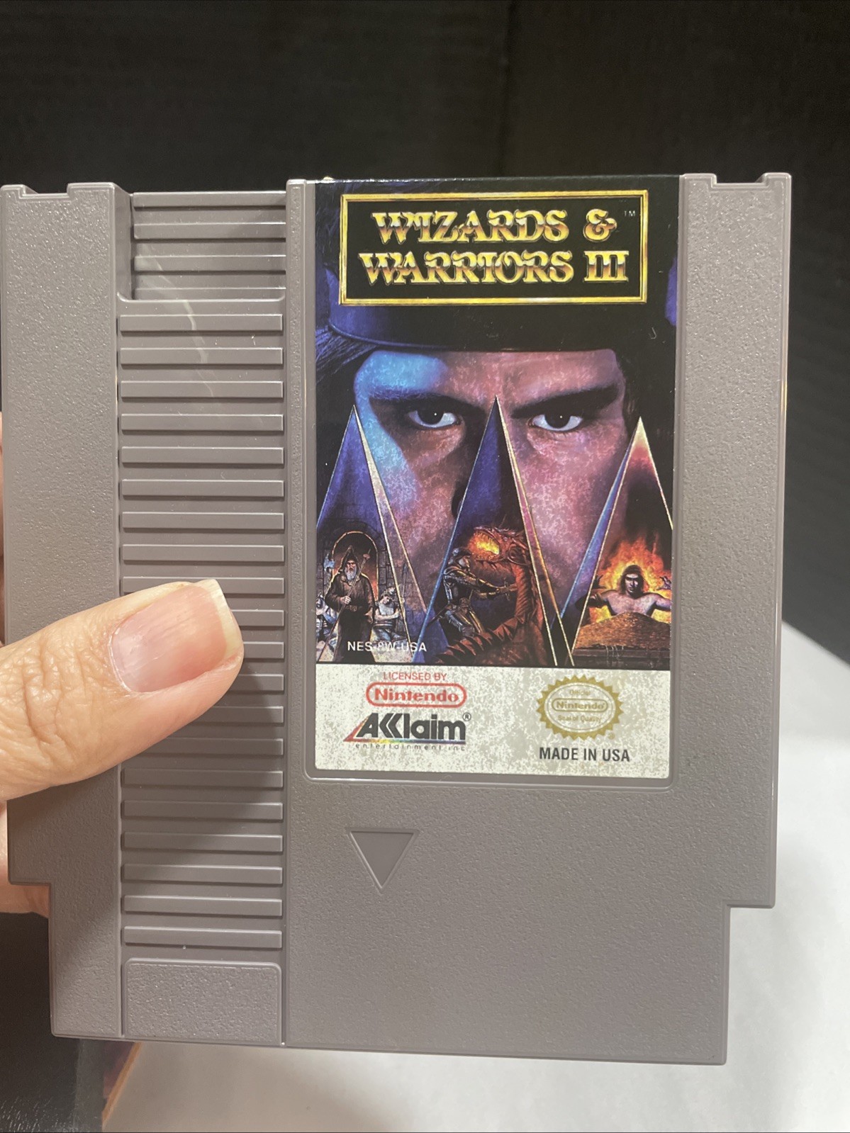 #645 Wizards & Warriors III CIB Oval seal nintendo NES Very Good