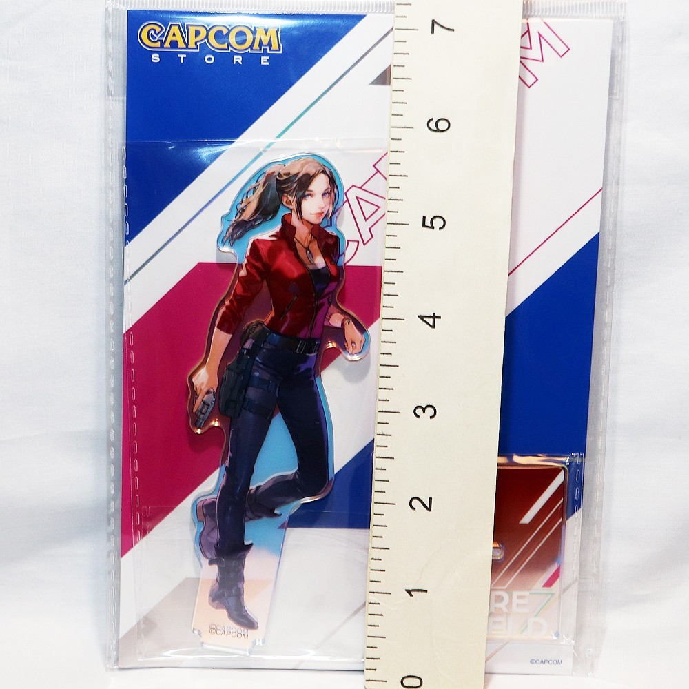 CAPCOM Store Official Holo Acrylic Stand Claire Redfield Biohazard Resident Evil