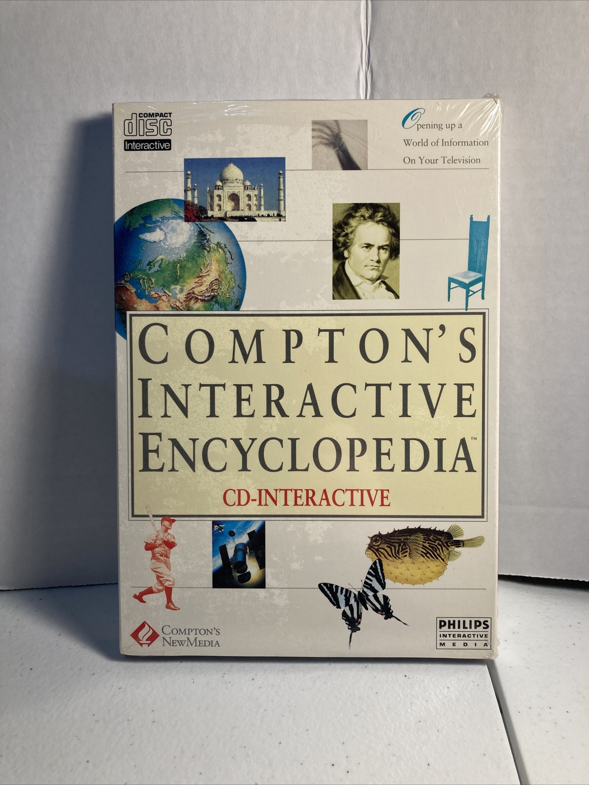 VINTAGE PHILLIPS CD-I Compton’s Interactive Encyclopedia Sealed New CDi