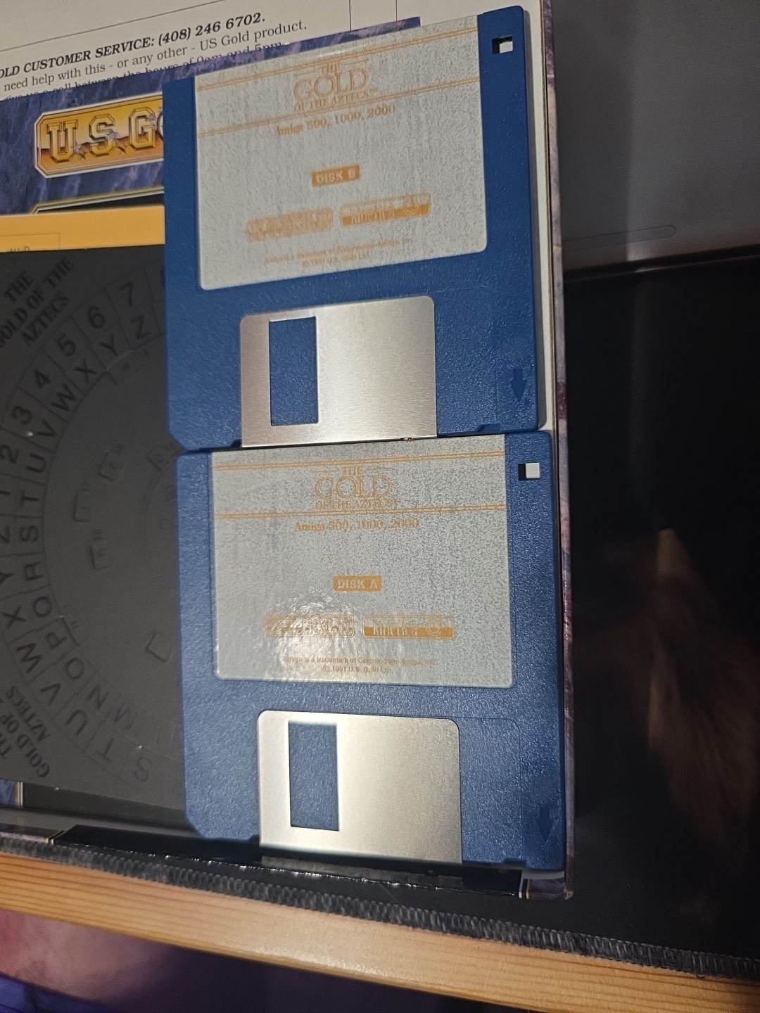 THE GOLD OF THE AZTECS GAME By US GOLD For Amiga 500 2000 CIB