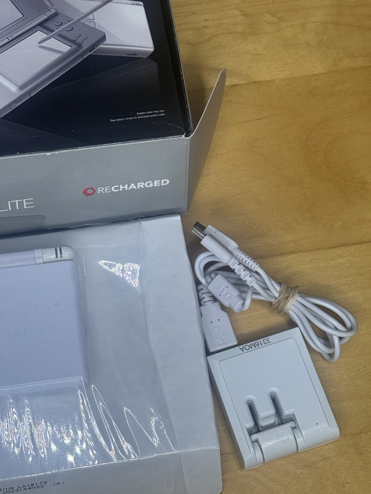 Nintendo DS Lite White GameStop Premium Recharged CIB Handheld Console & Charger