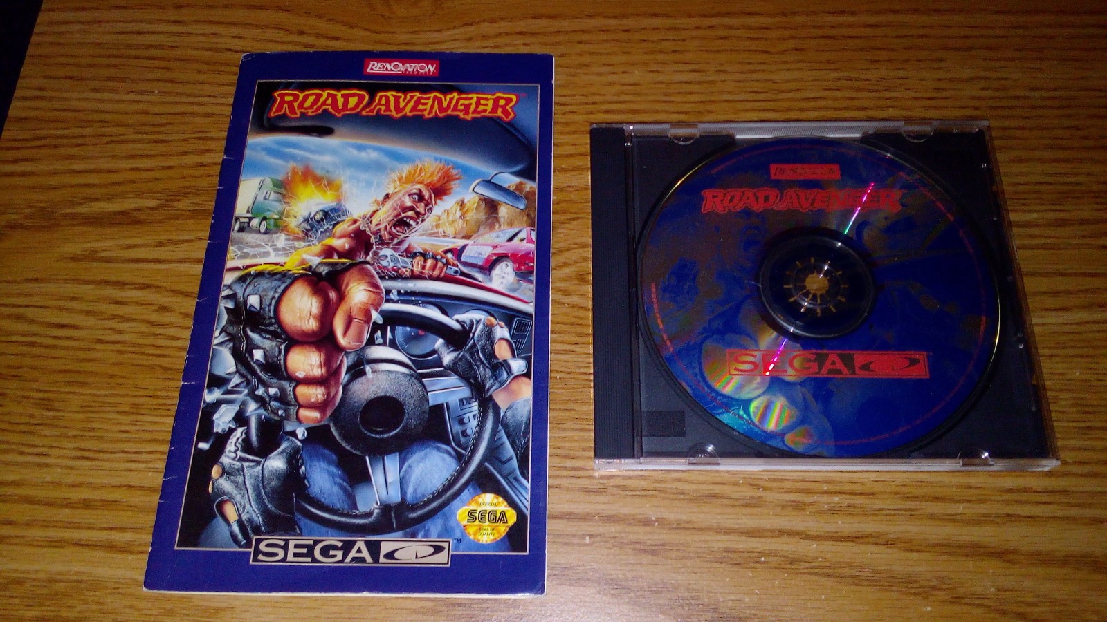 Road Avenger (Sega CD) Renovation CIB Complete W/ Original Box & Manual!